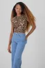 Top corto leopardo sold by Shasa