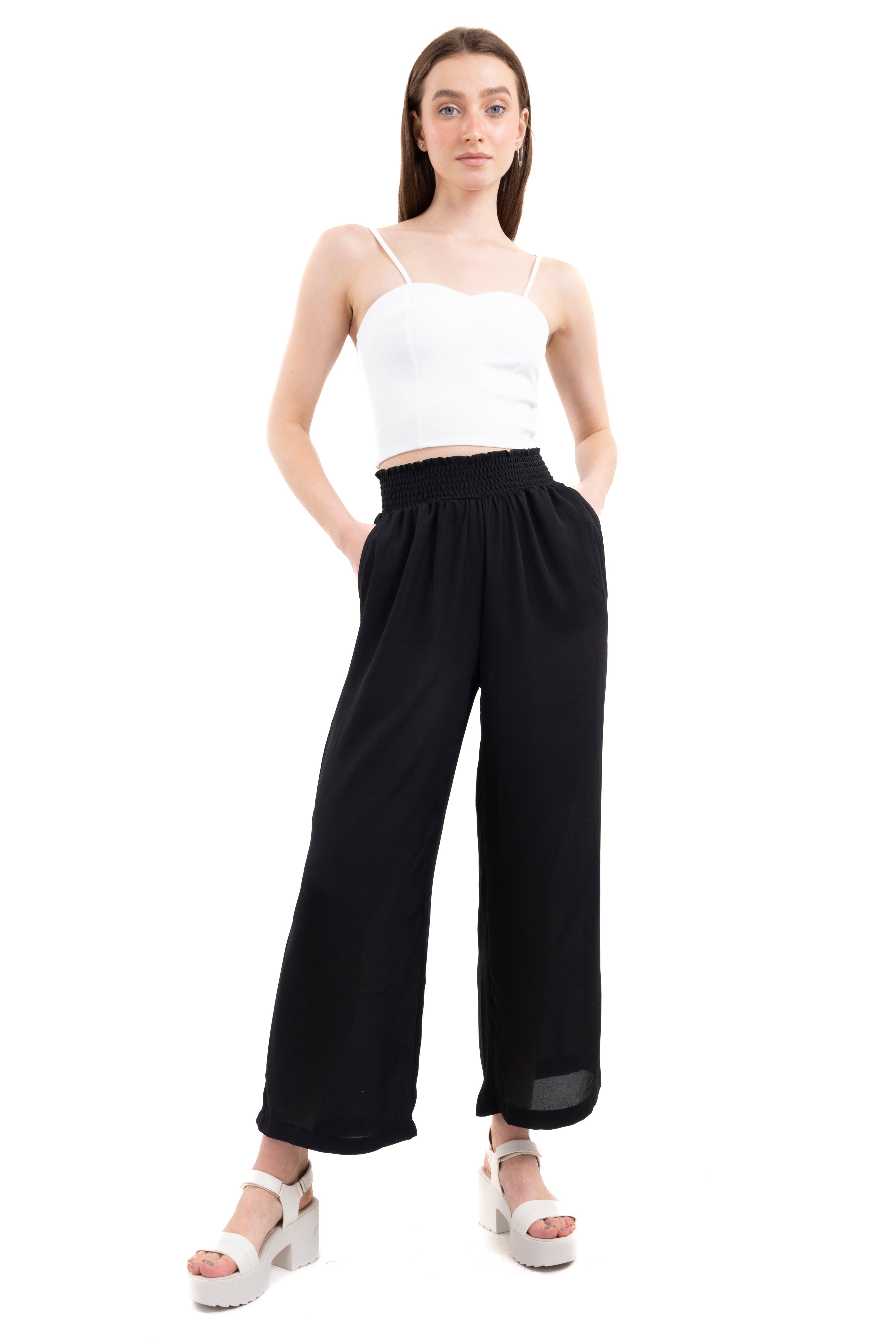 Pantalón wide leg elástico cintura sold by Shasa product image thumbnail 2