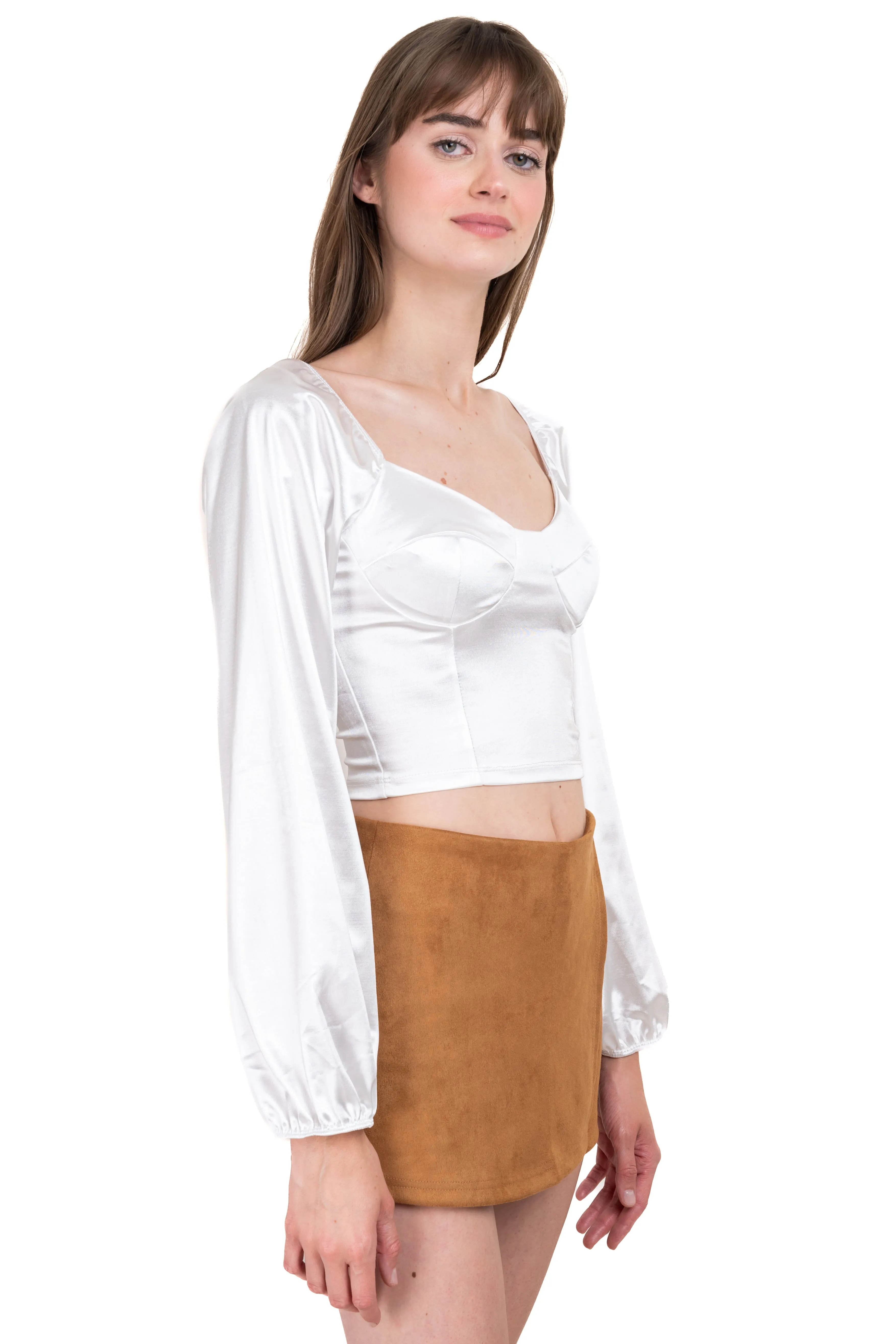 Blusa satín manga larga sold by Shasa product image thumbnail 3