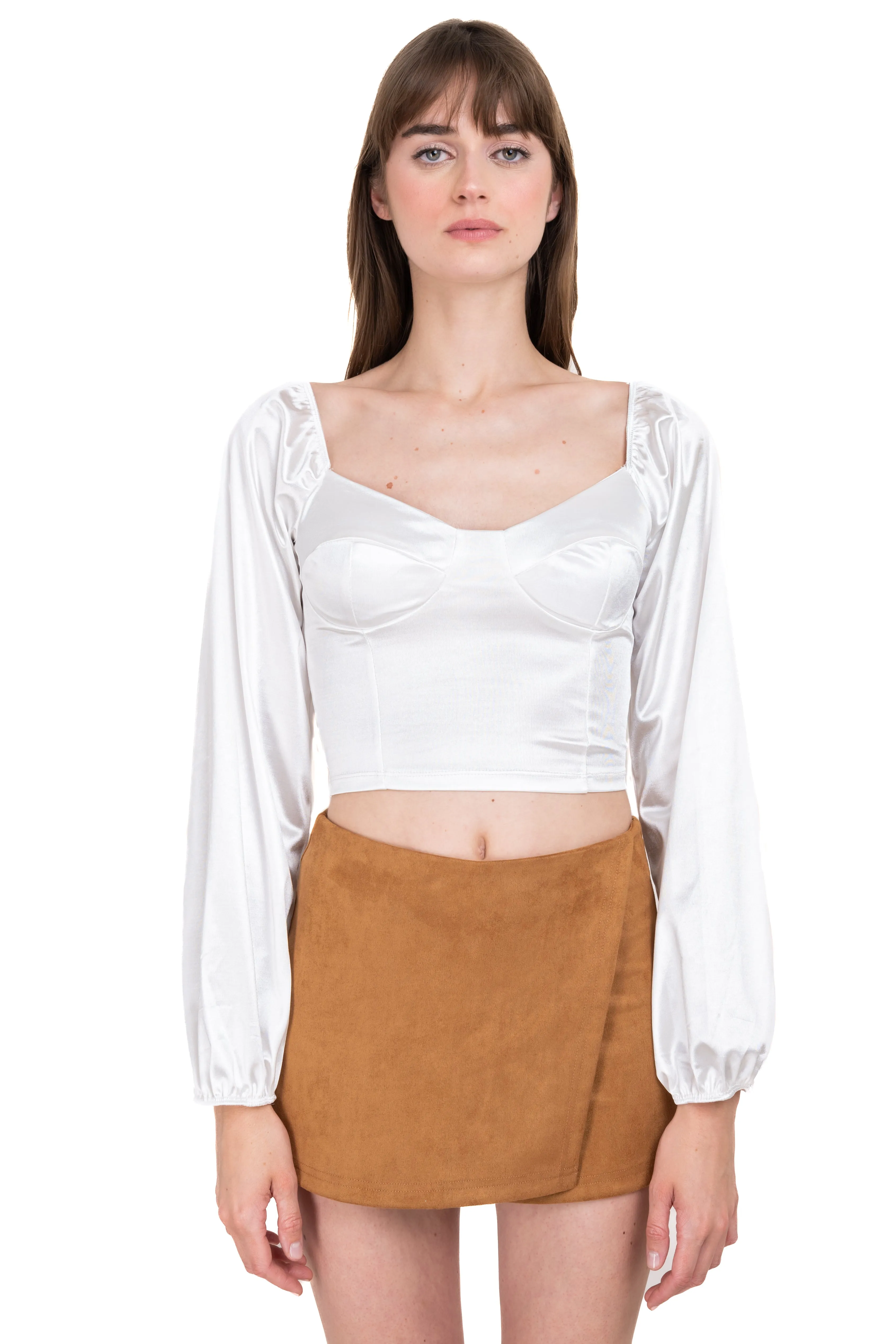 Blusa satín manga larga sold by Shasa product image thumbnail 2