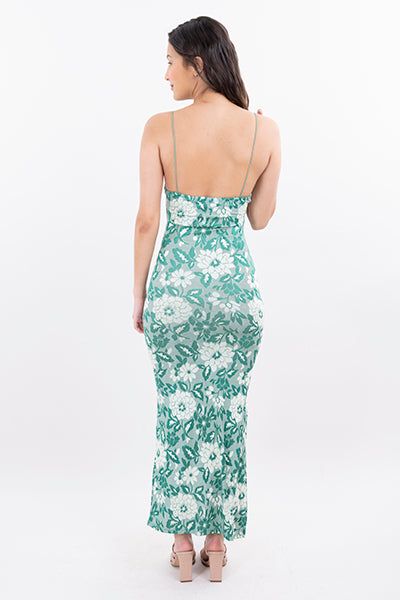 Vestido Maxi Flores Abertura sold by Shasa product image thumbnail 4