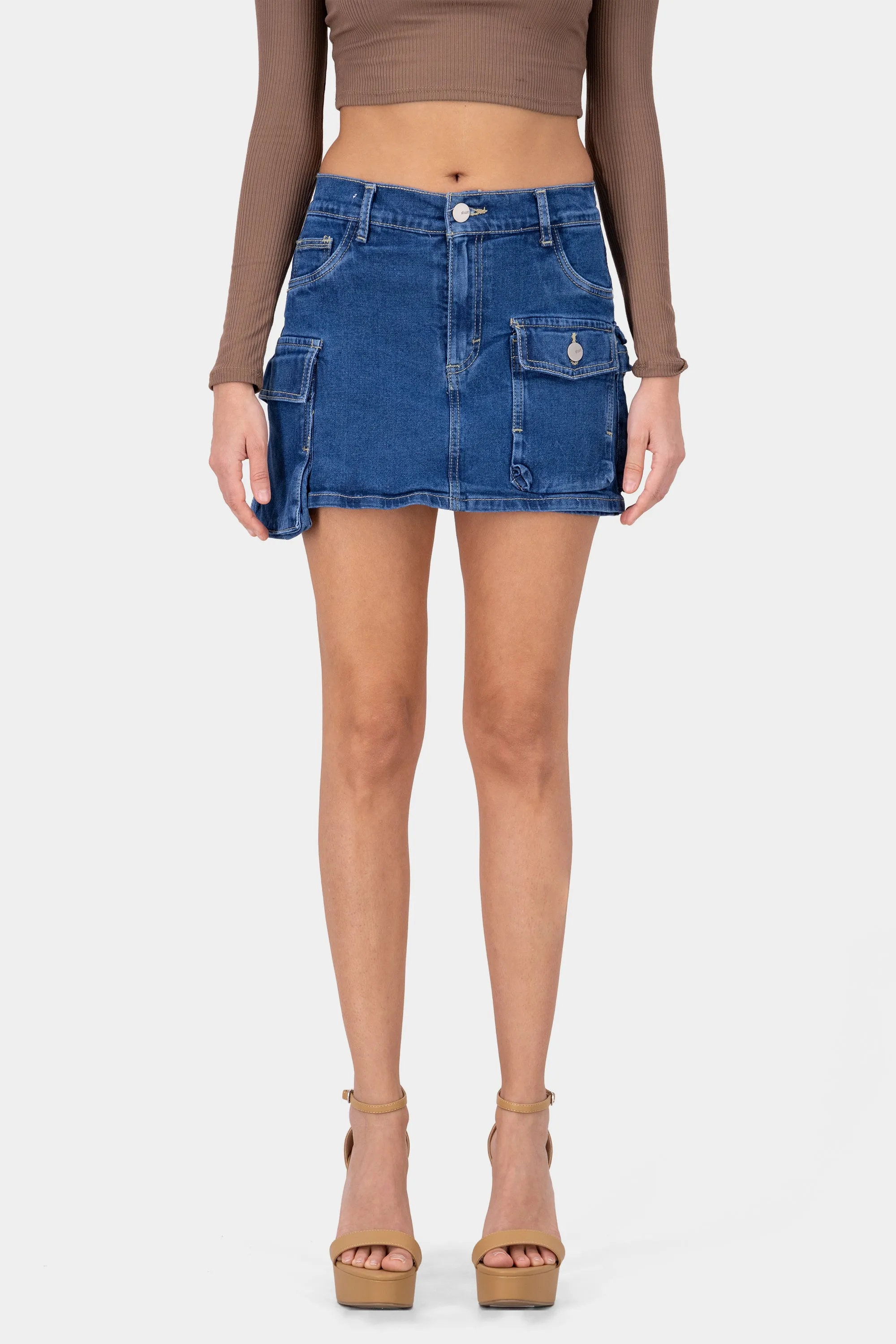 Falda short cargo asimétrica sold by Shasa product image thumbnail 2