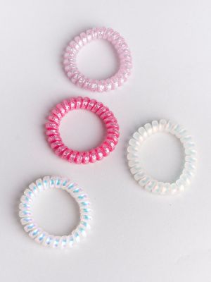 Set 4 Ligas Teléfono Glitter sold by Shasa