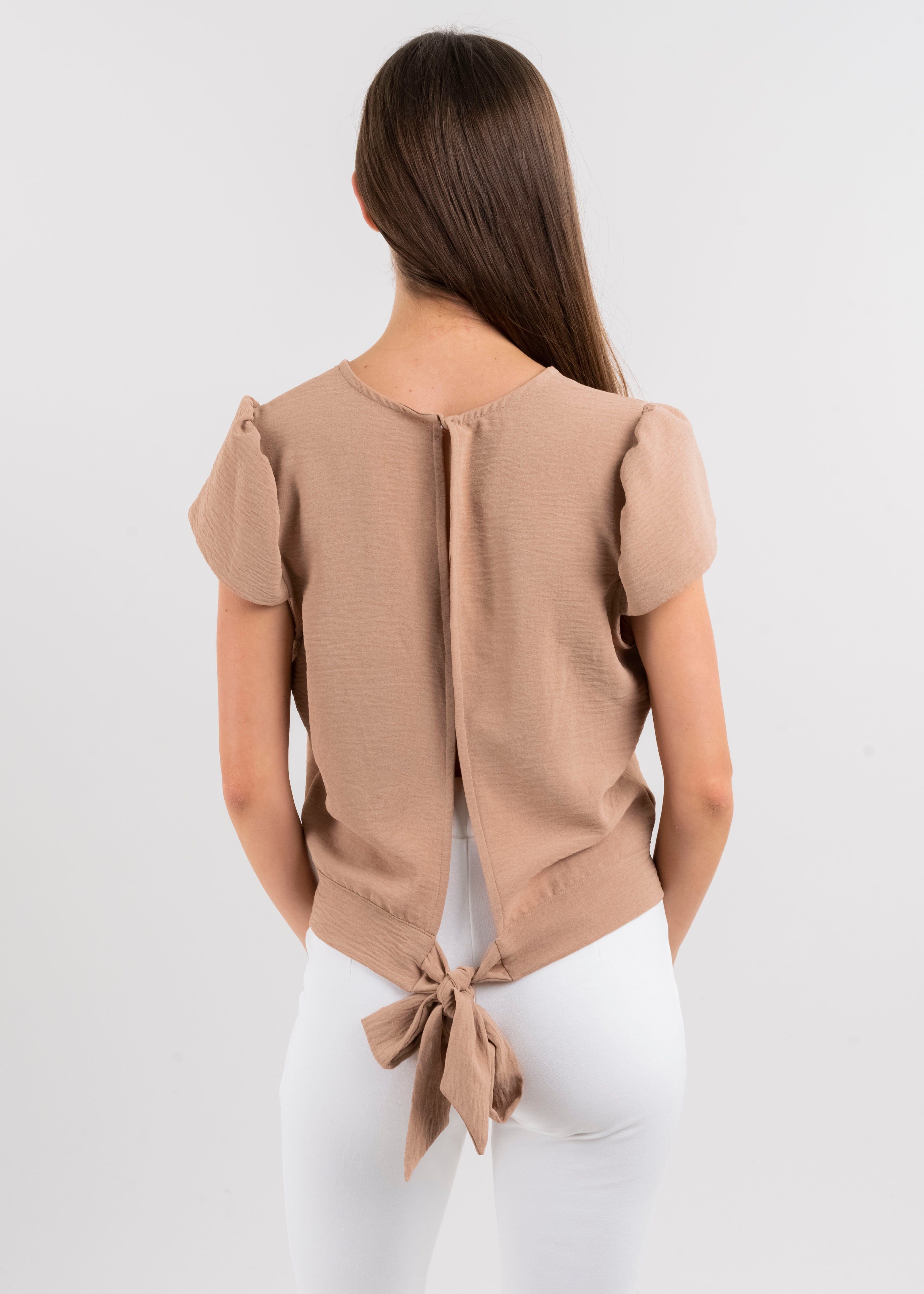 Blusa manga abullonada espalda abierta cinta sold by Shasa product image thumbnail 4