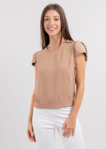 Blusa manga abullonada espalda abierta cinta sold by Shasa