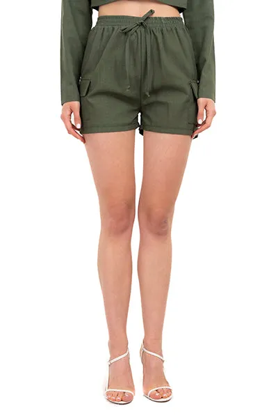 Short cargo cintura elástica sold by Shasa