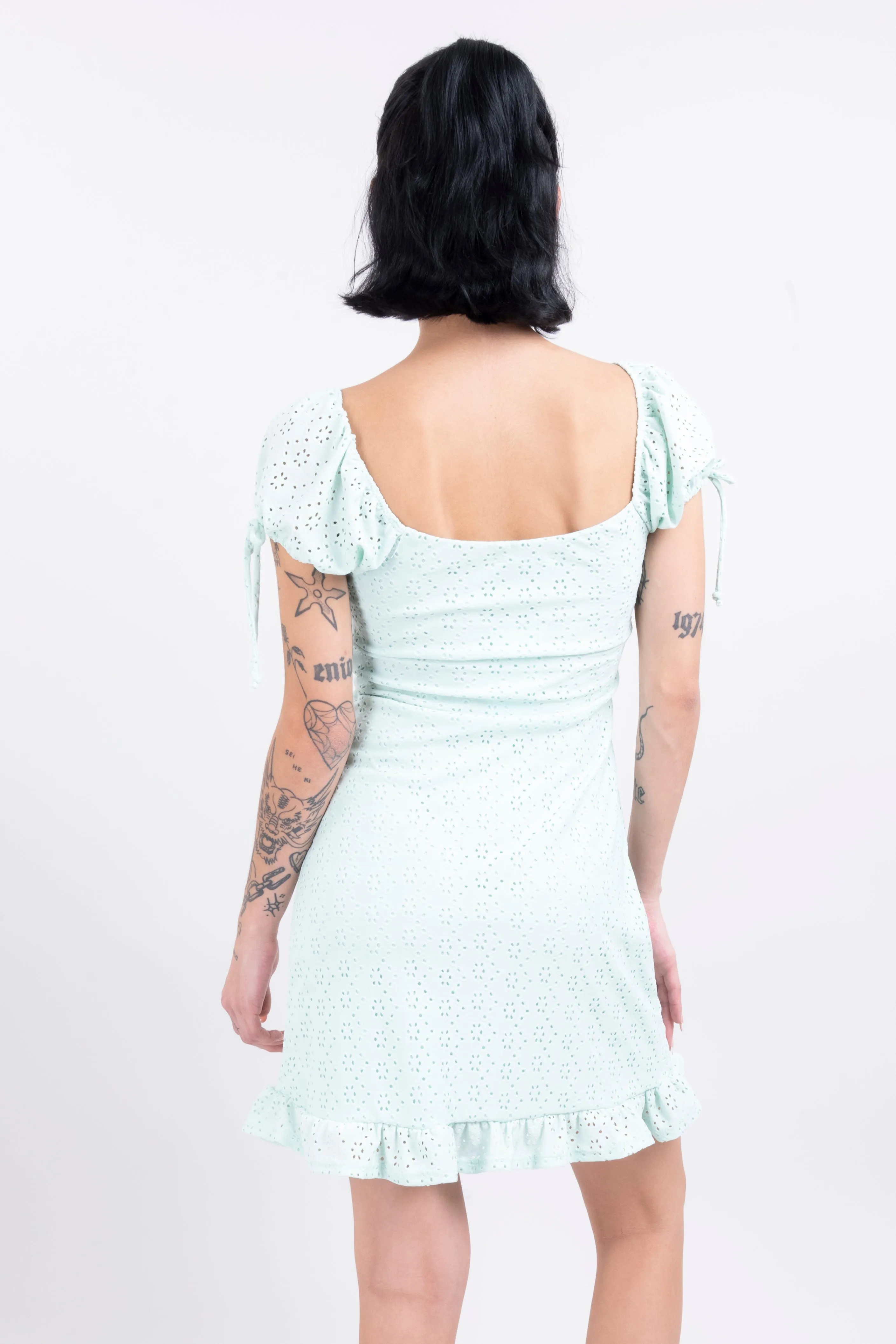 Vestido mini eyelet olán sold by Shasa product image thumbnail 4