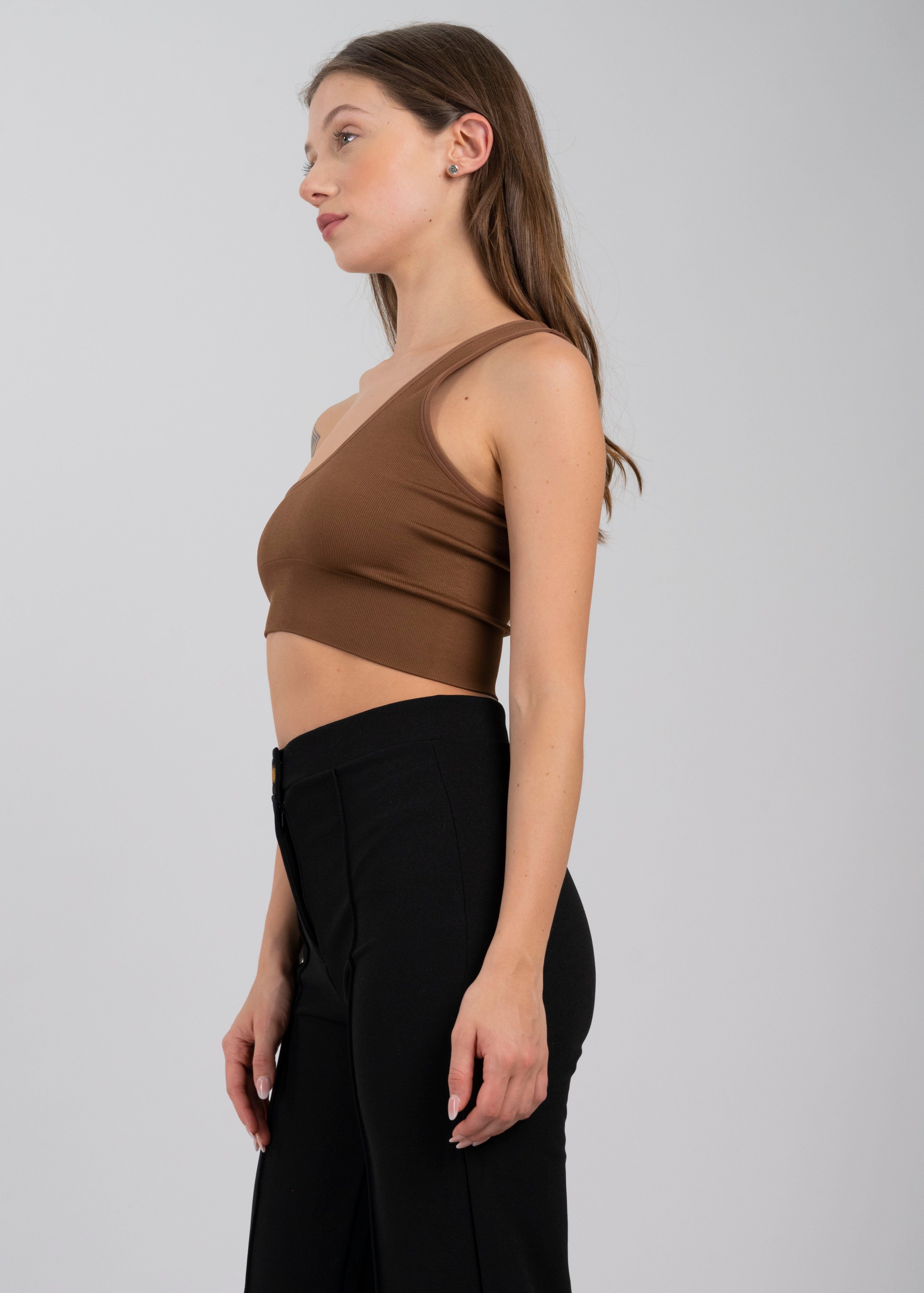 Top crop acanalado asimétrico sold by Shasa product image thumbnail 3