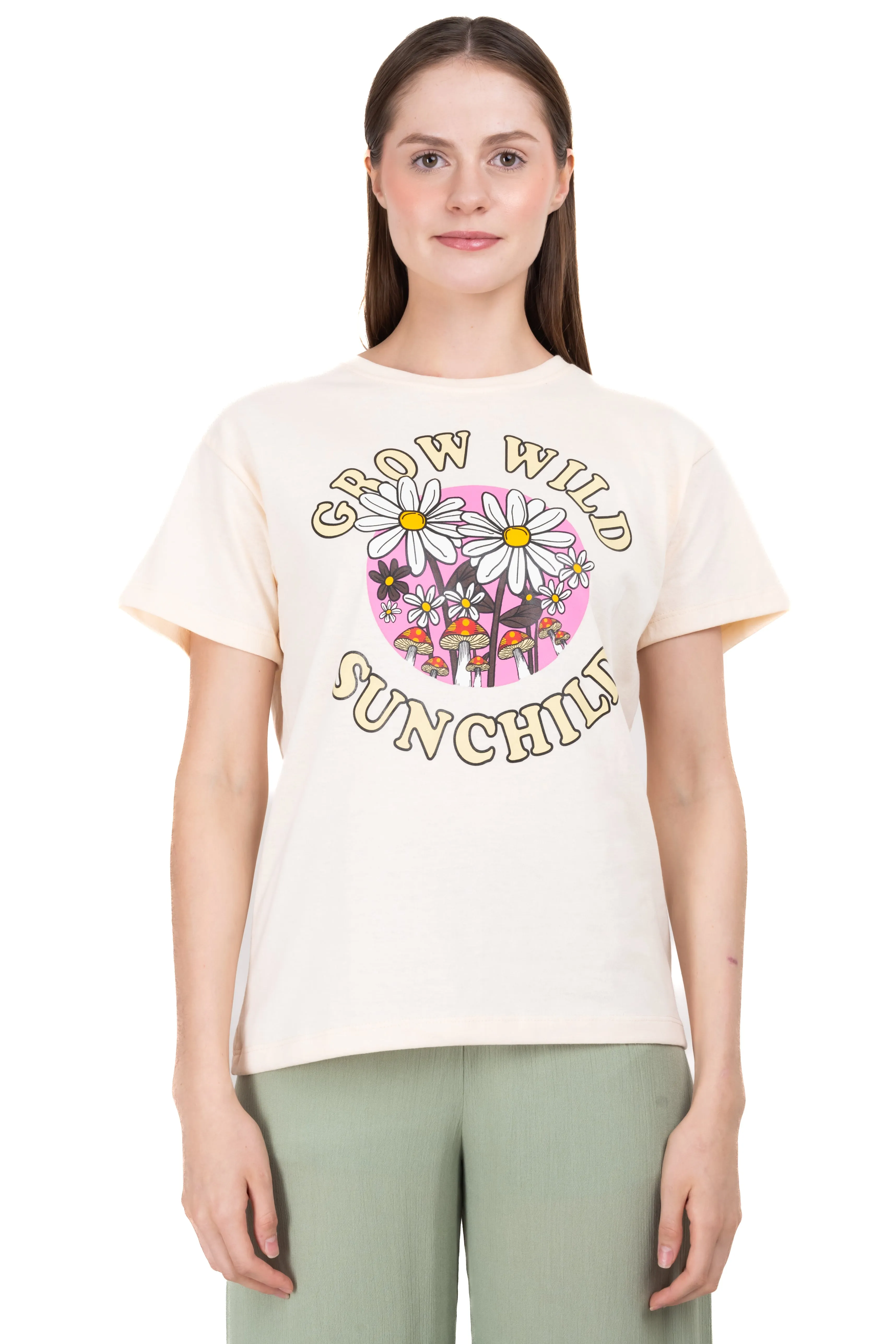 Playera manga corta margaritas sold by Shasa