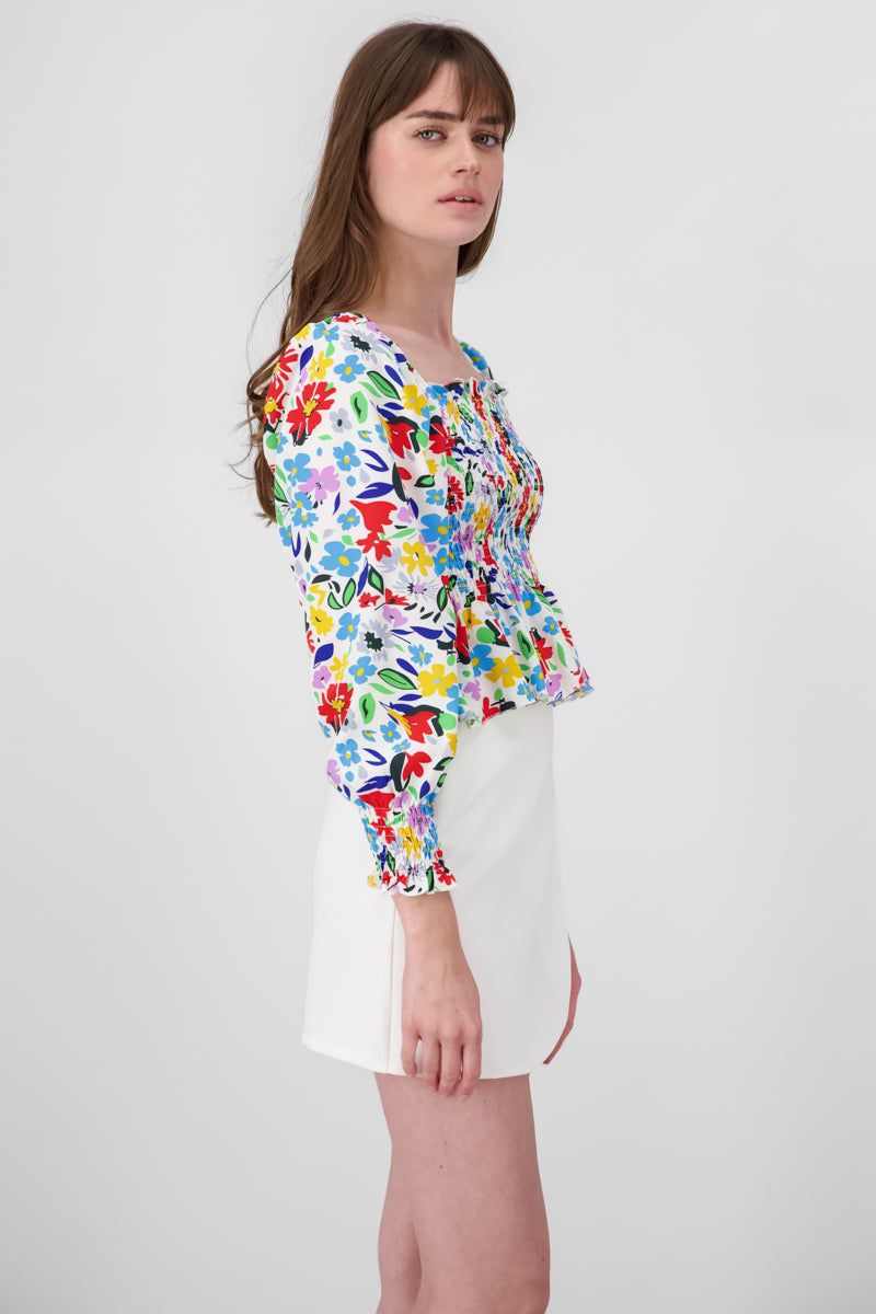 Blusa Manga Larga Abullonada Estampado Flores sold by Shasa product image thumbnail 3