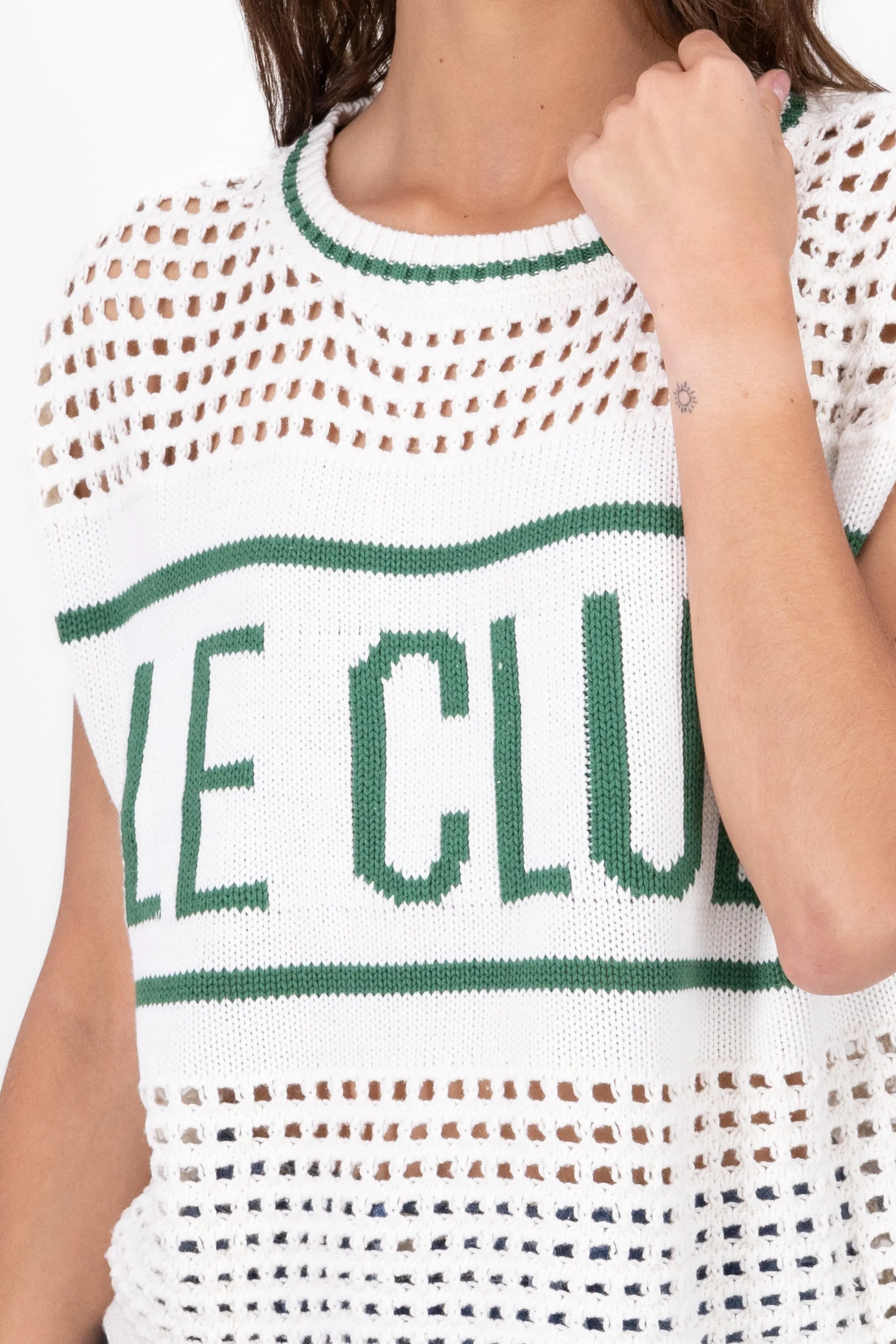 Chaleco tejido color block sold by Shasa product image thumbnail 5