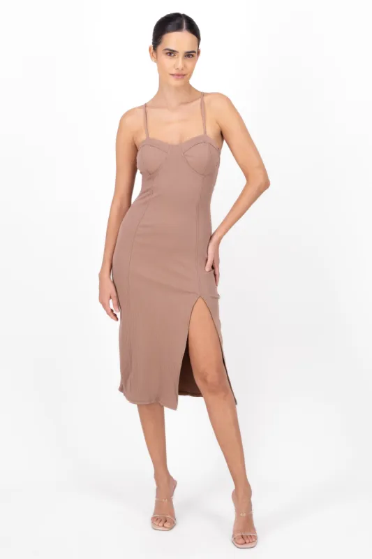 Vestido Maxi Con Copas Rib sold by Shasa