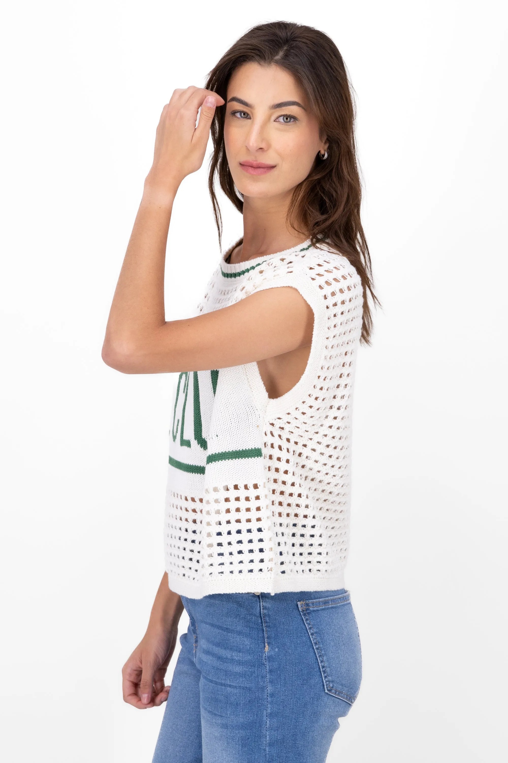 Chaleco tejido color block sold by Shasa product image thumbnail 3