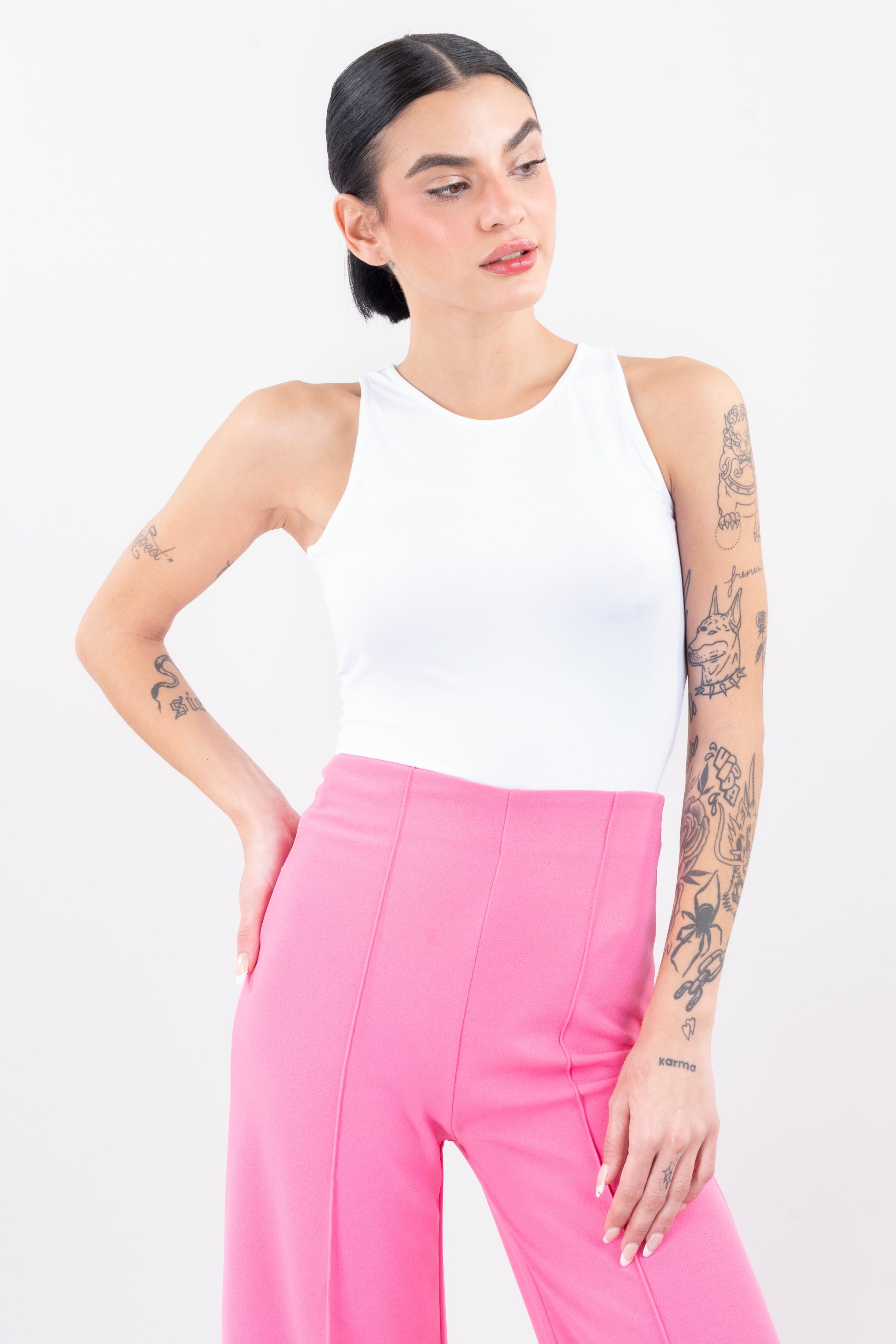 Bodysuit liso cuello redondo sold by Shasa