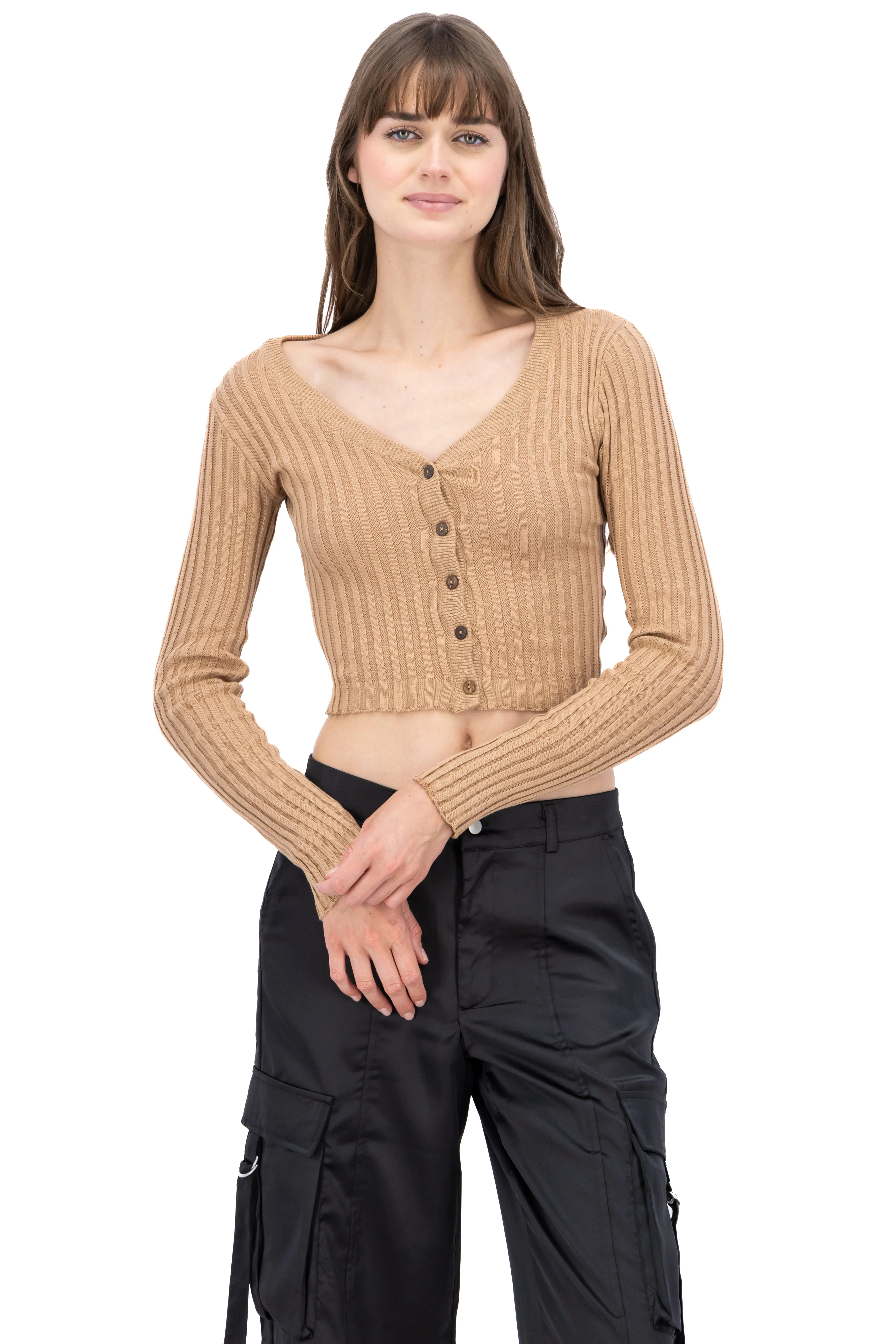 Cárdigan tejido acanalado botones sold by Shasa product image thumbnail 2