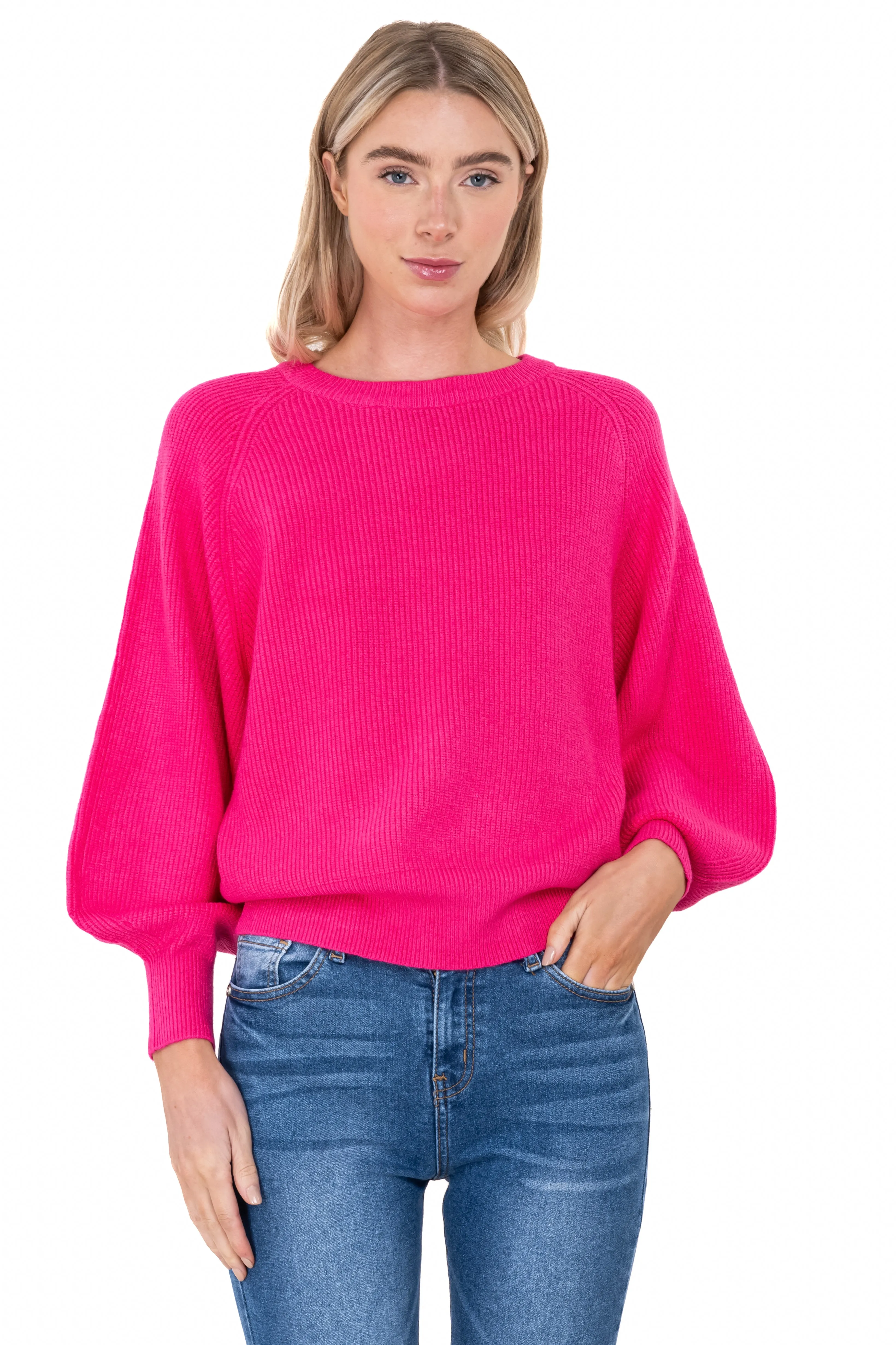 Suéter tejido manga abullonada sold by Shasa