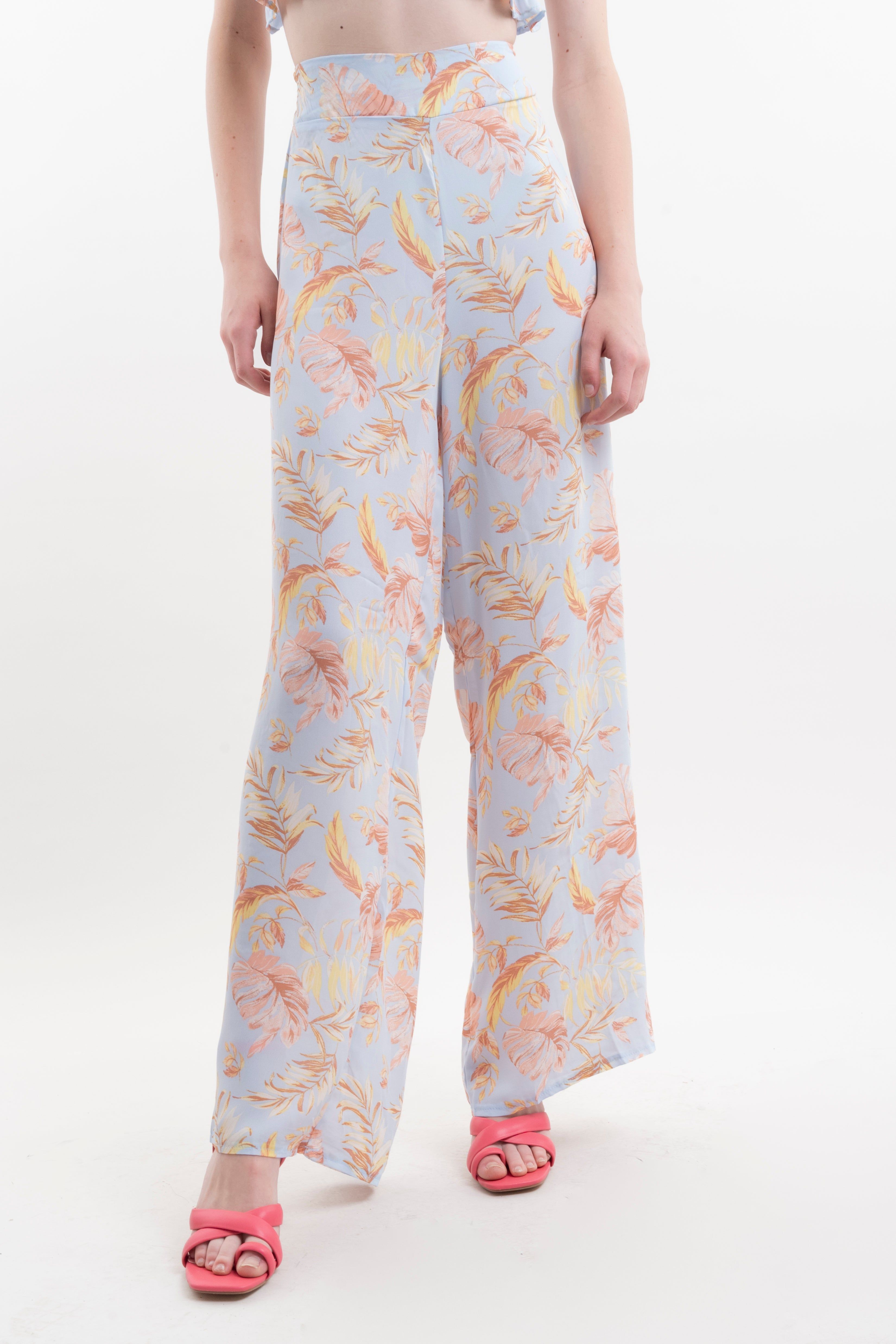 Pantalón amplio estampado hojas sold by Shasa product image thumbnail 5