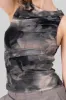 Top fruncido mesh estampado sold by Shasa