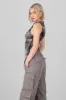 Top fruncido mesh estampado sold by Shasa