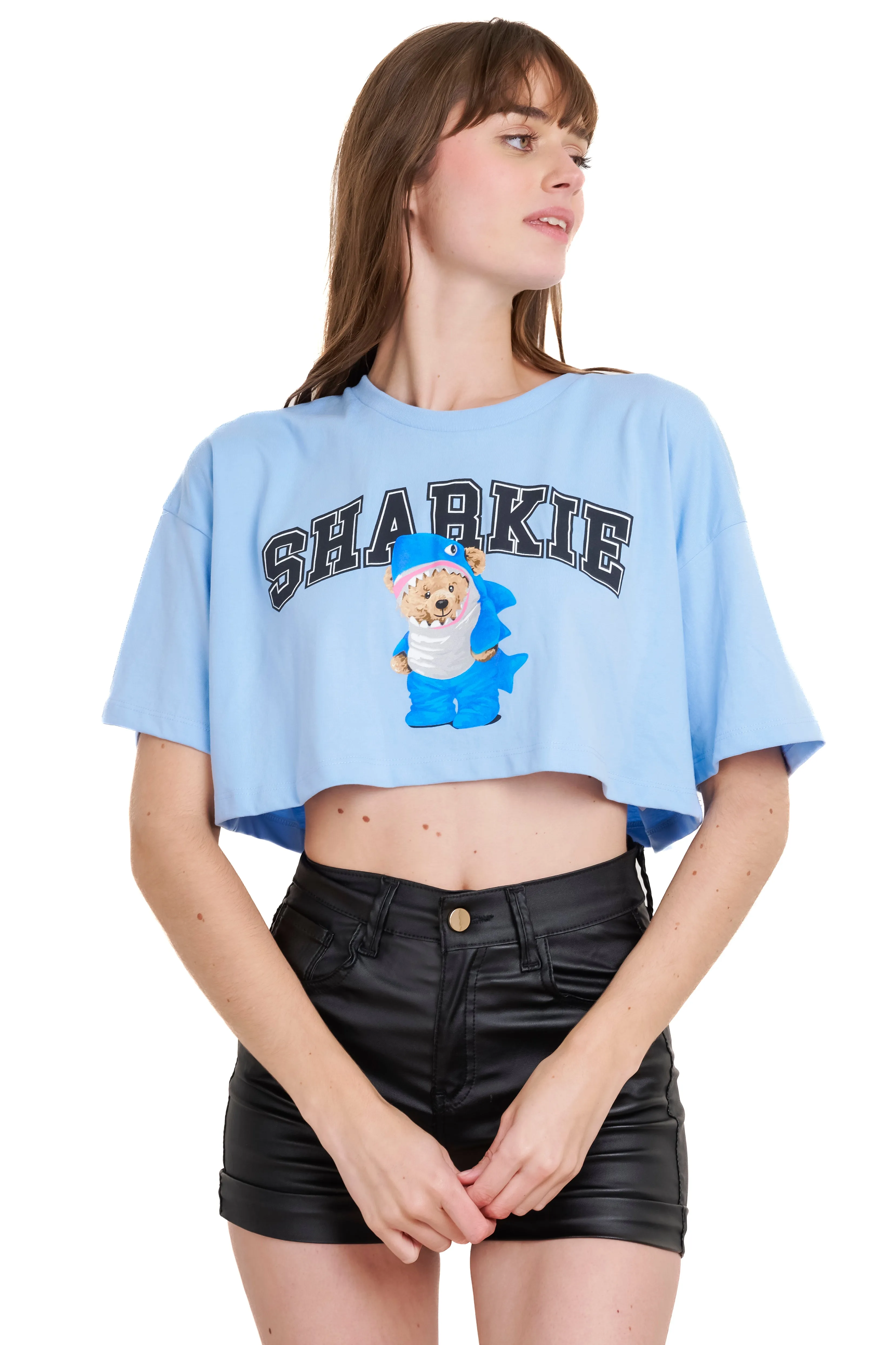 Playera crop oso sharkie sold by Shasa product image thumbnail 2