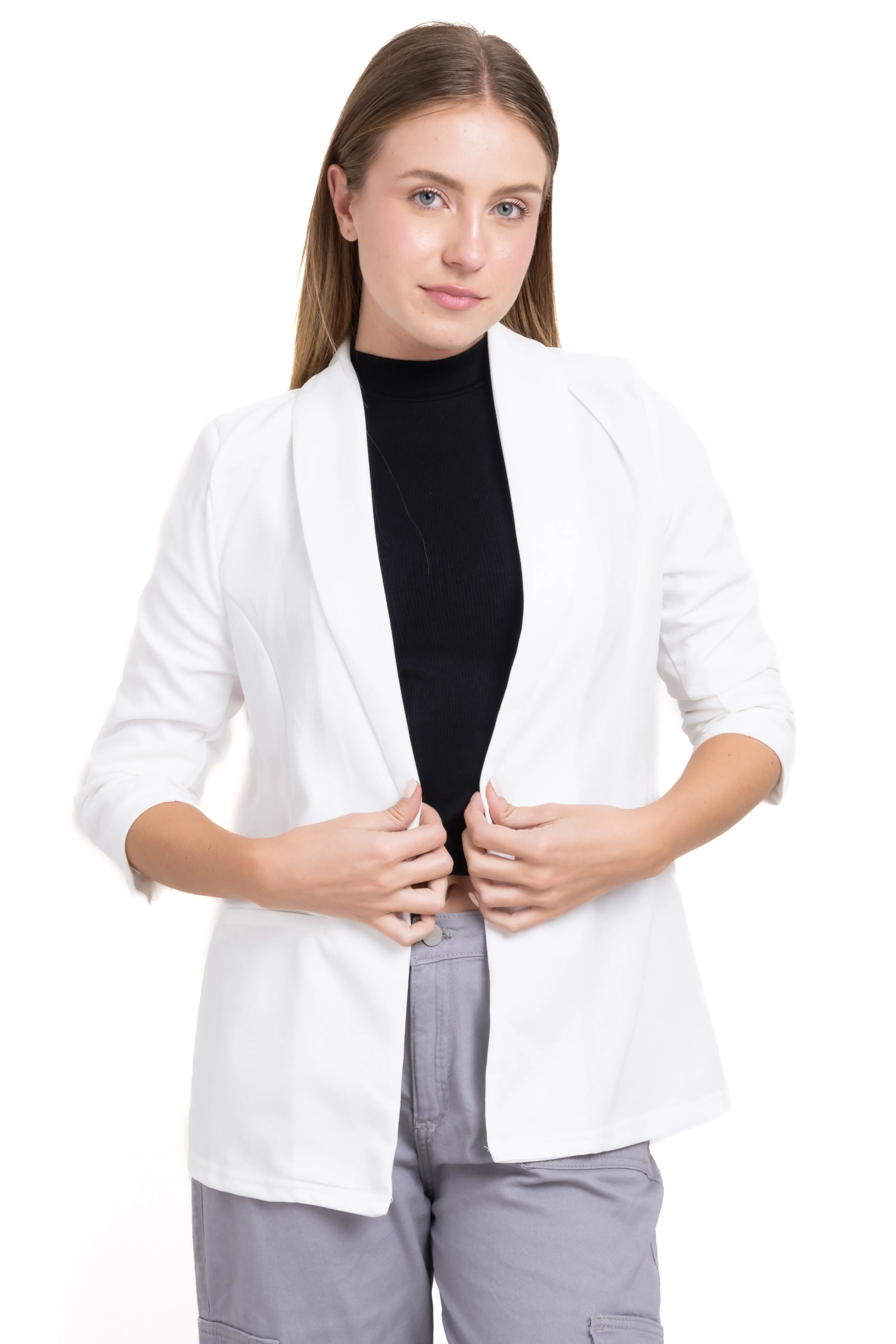 Saco liso manga plisada sold by Shasa