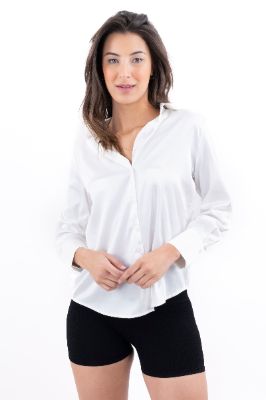 Camisa satín manga larga sold by Shasa