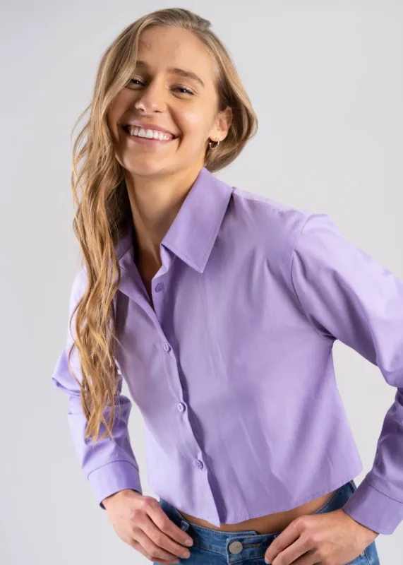 Camisa Crop Manga Larga sold by Shasa