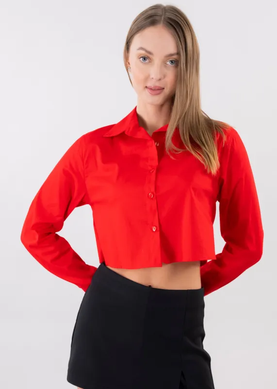 Camisa Crop Manga Larga sold by Shasa