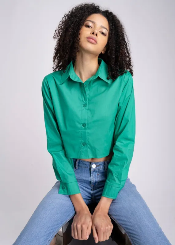 Camisa Crop Manga Larga sold by Shasa