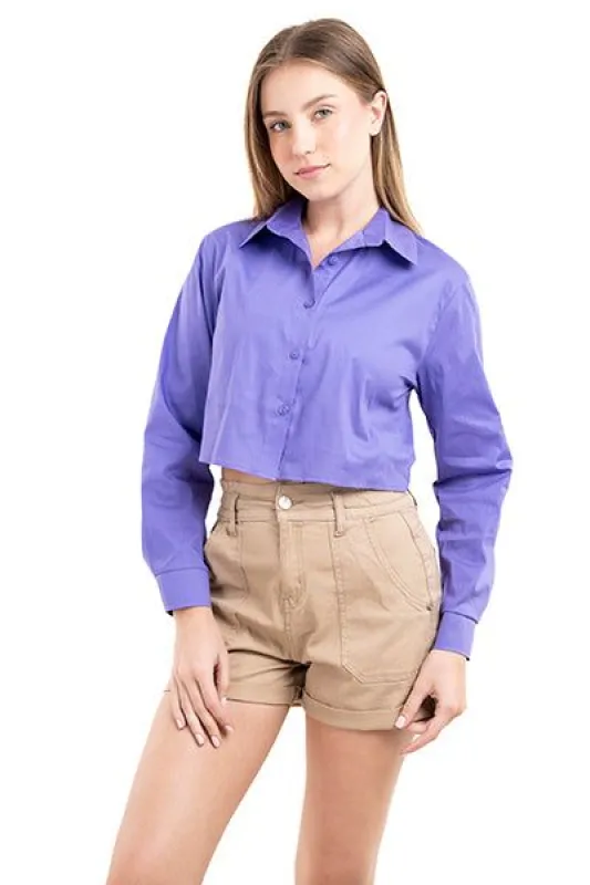 Camisa Crop Manga Larga sold by Shasa