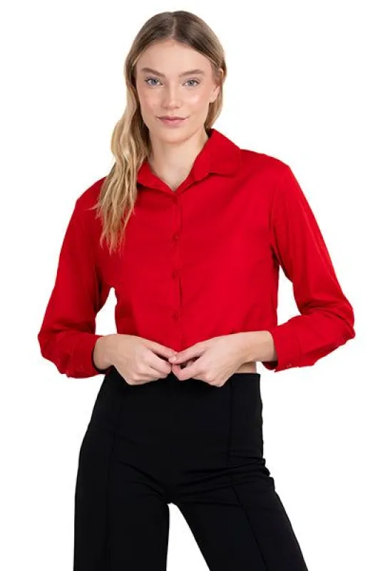 Camisa Crop Manga Larga sold by Shasa