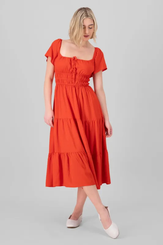 Vestido midi detalle espalda sold by Shasa
