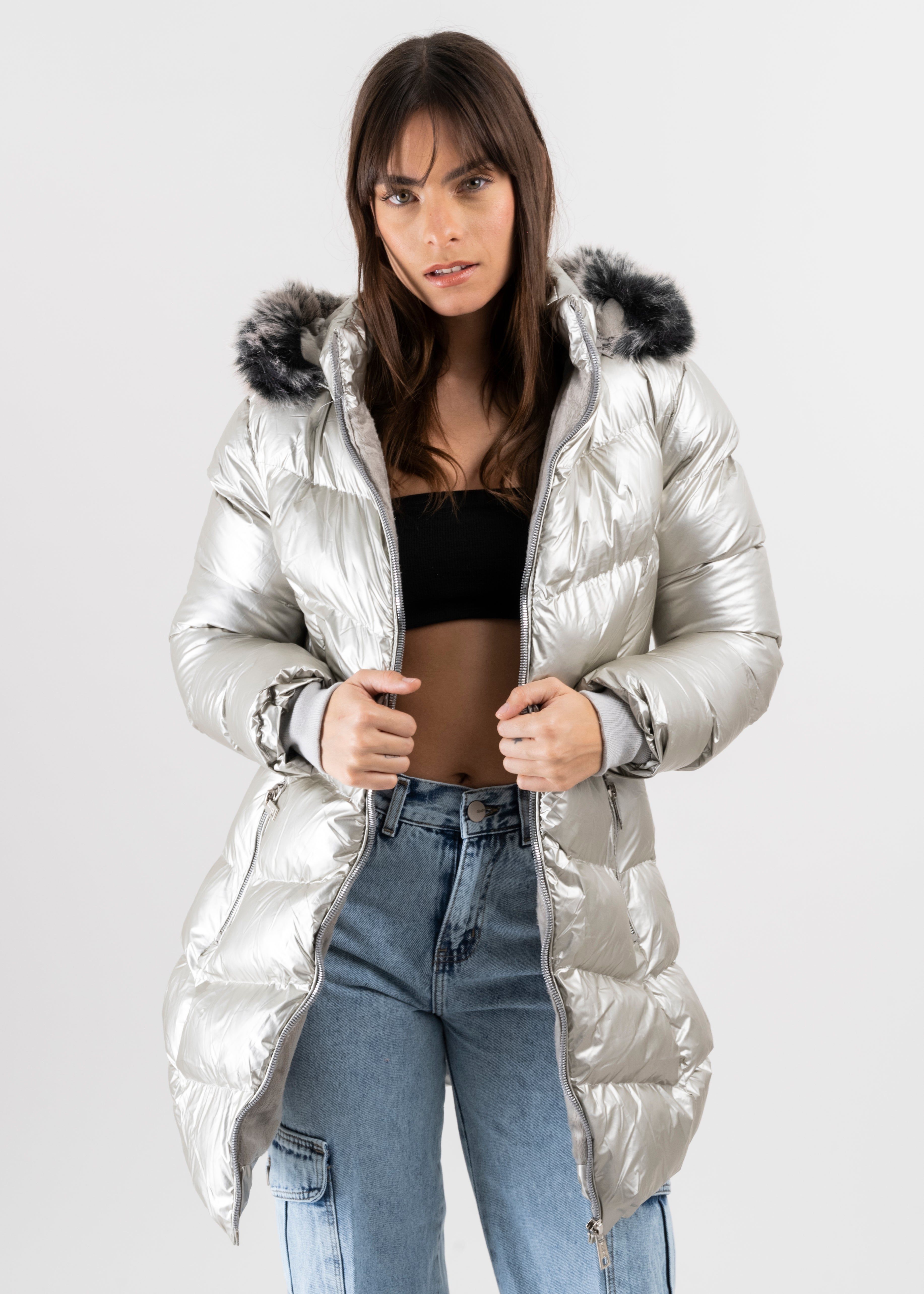 Chamarra capitonada metálica sold by Shasa product image thumbnail 2