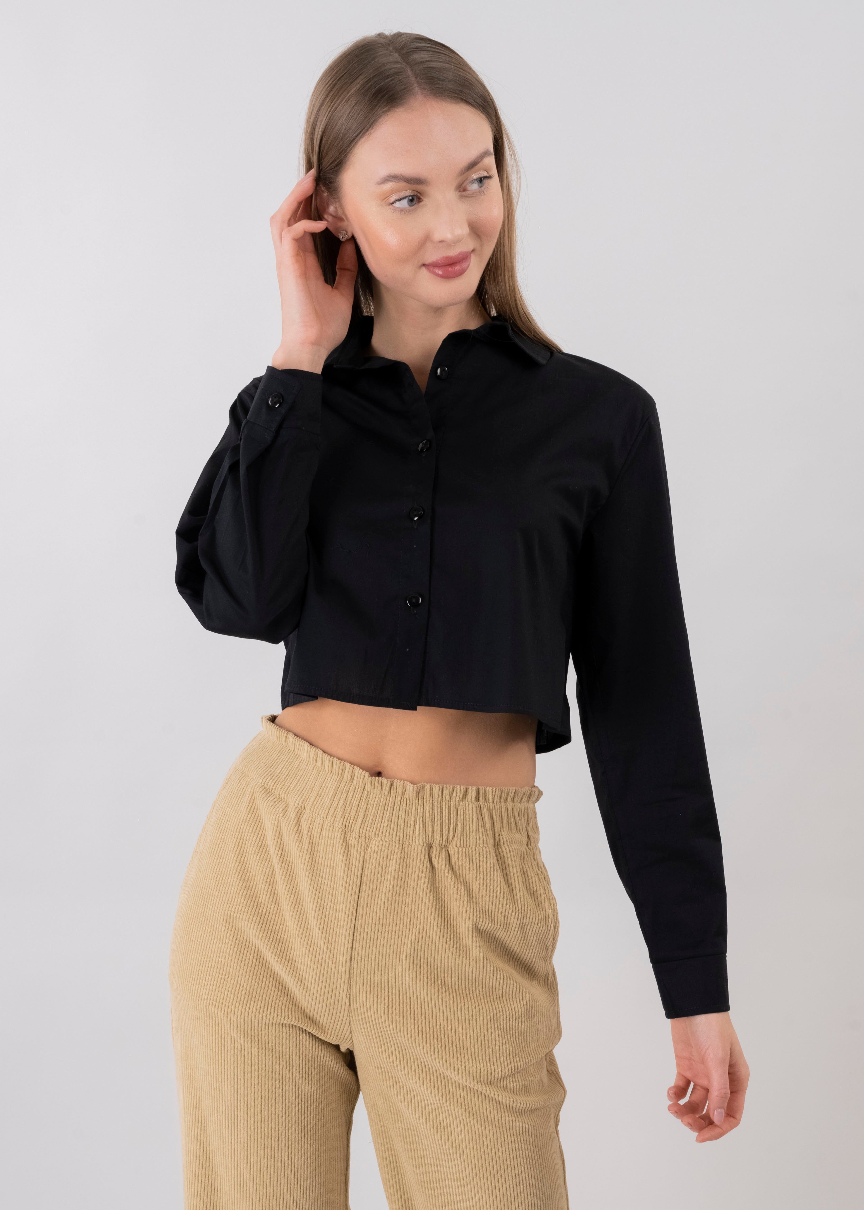 Camisa Crop Manga Larga sold by Shasa