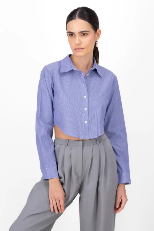 Camisa crop rayas det contraste sold by Shasa