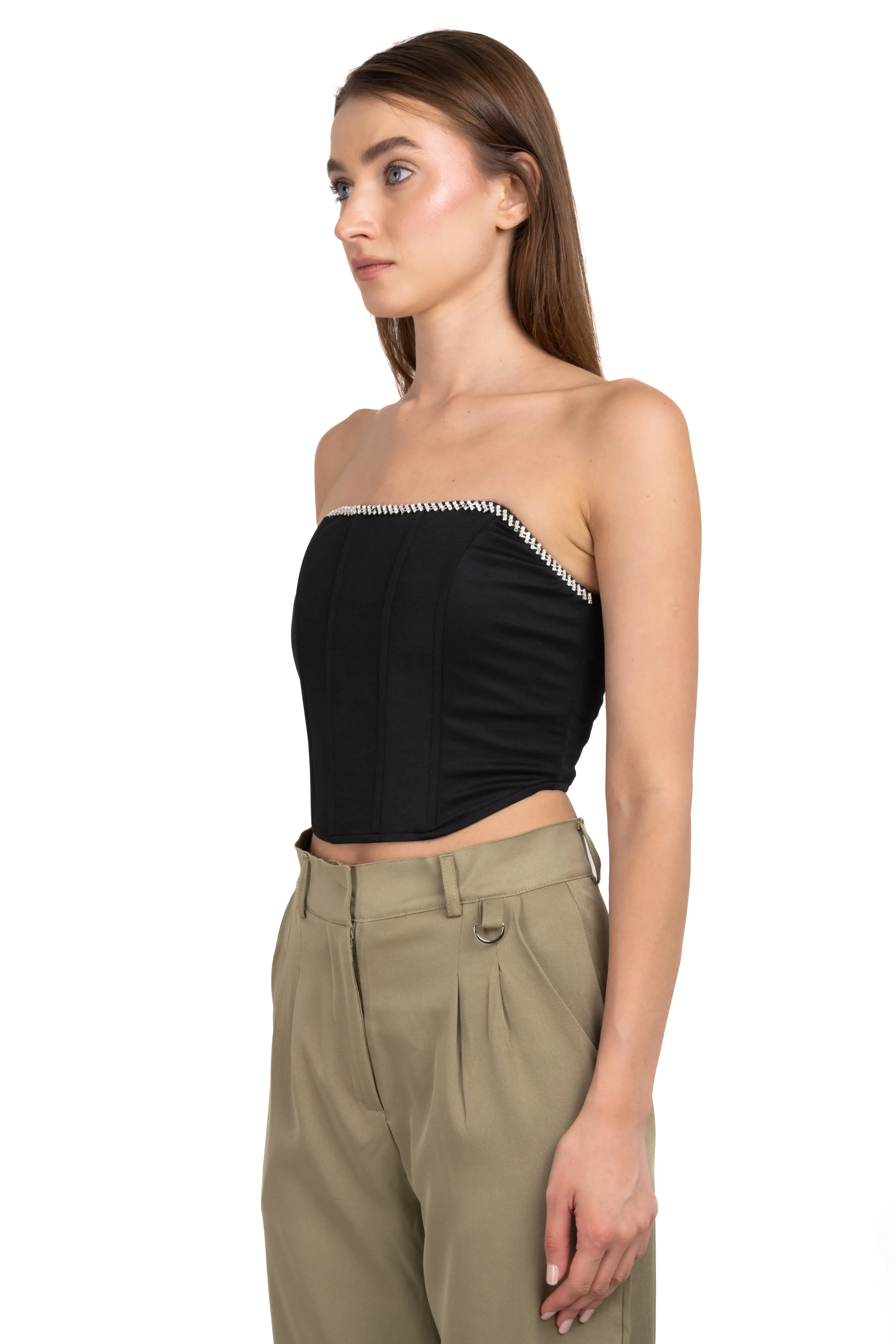 Top bustier brillos escote strapless sold by Shasa product image thumbnail 3