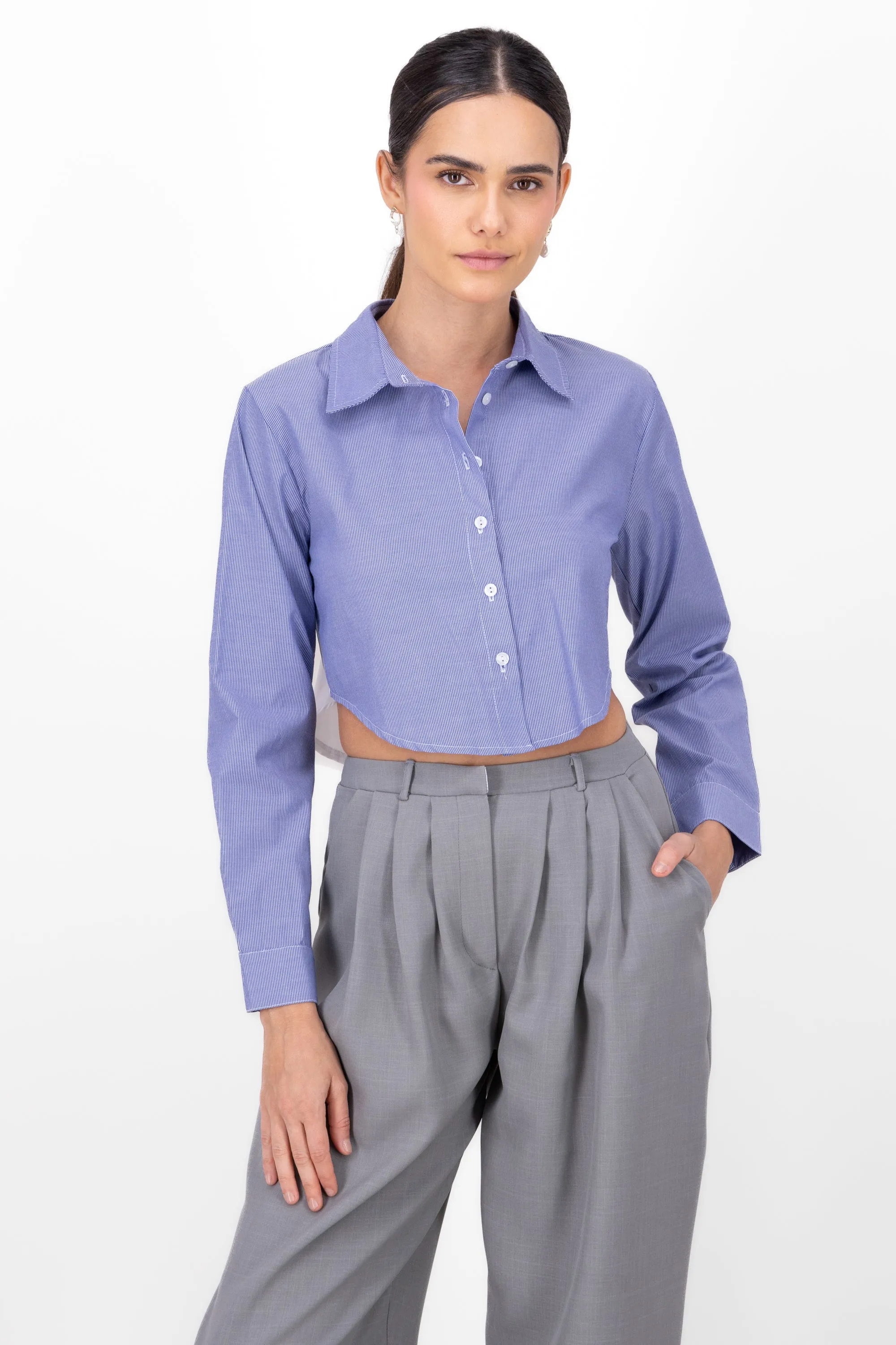Camisa crop rayas det contraste sold by Shasa product image thumbnail 2