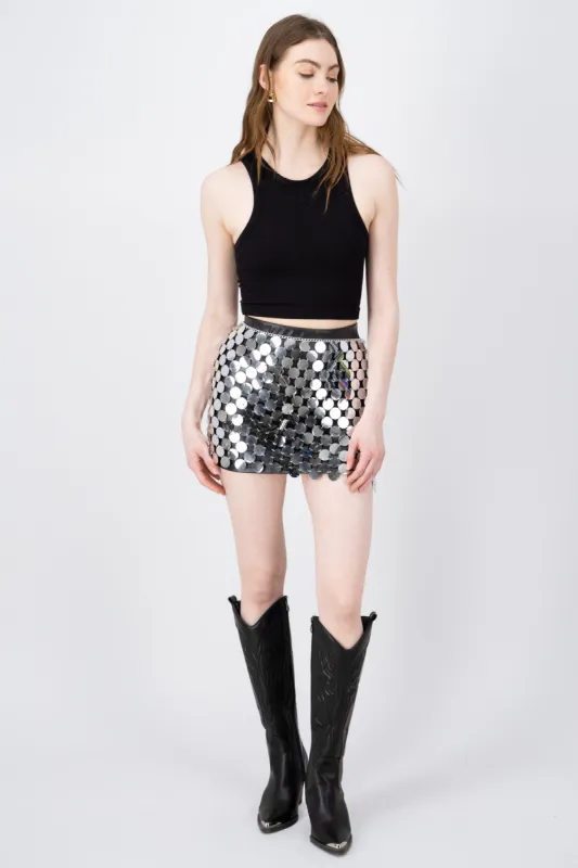 Falda mini lentejuelas sold by Shasa
