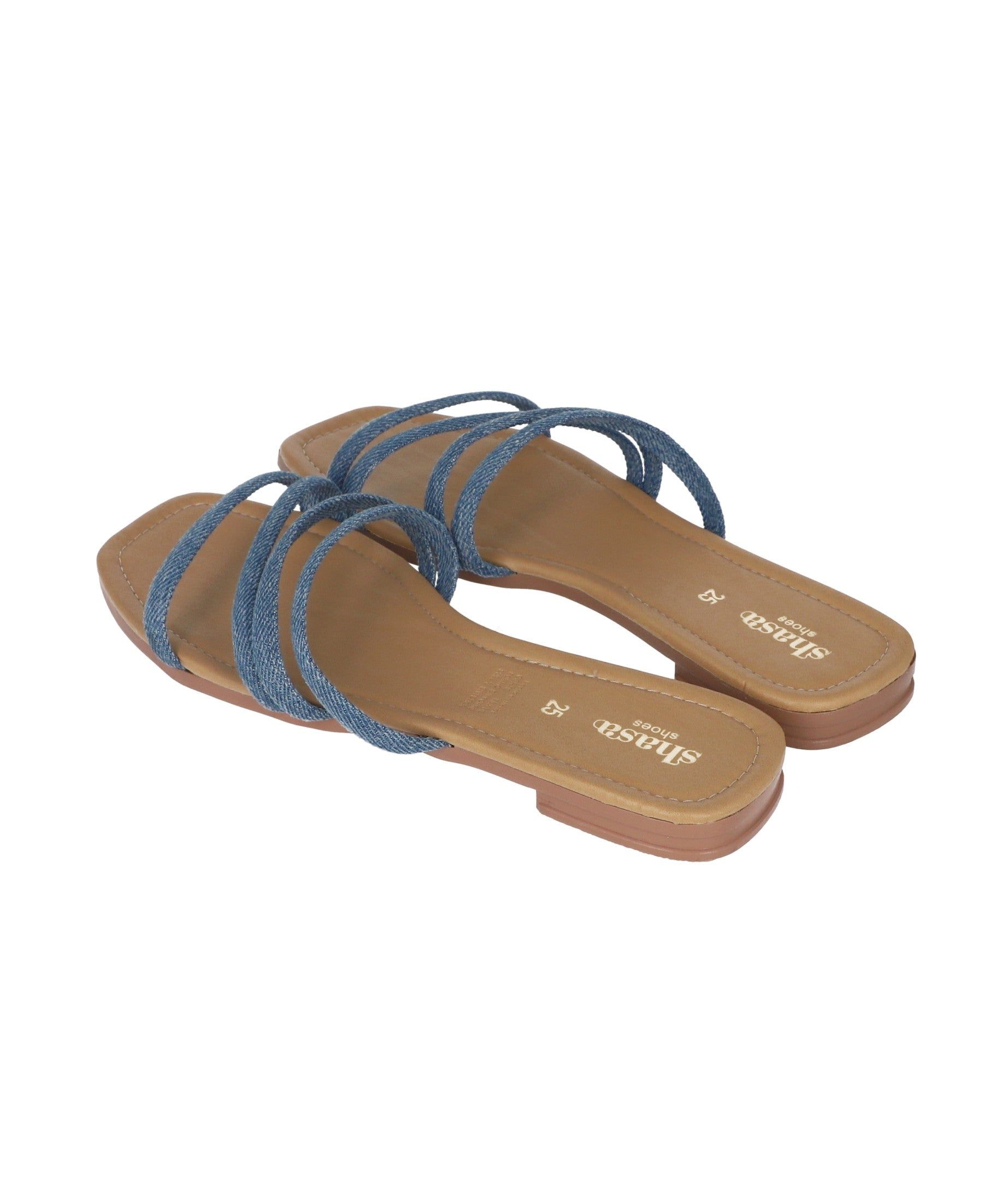 Sandalia pala tiras denim sold by Shasa product image thumbnail 4