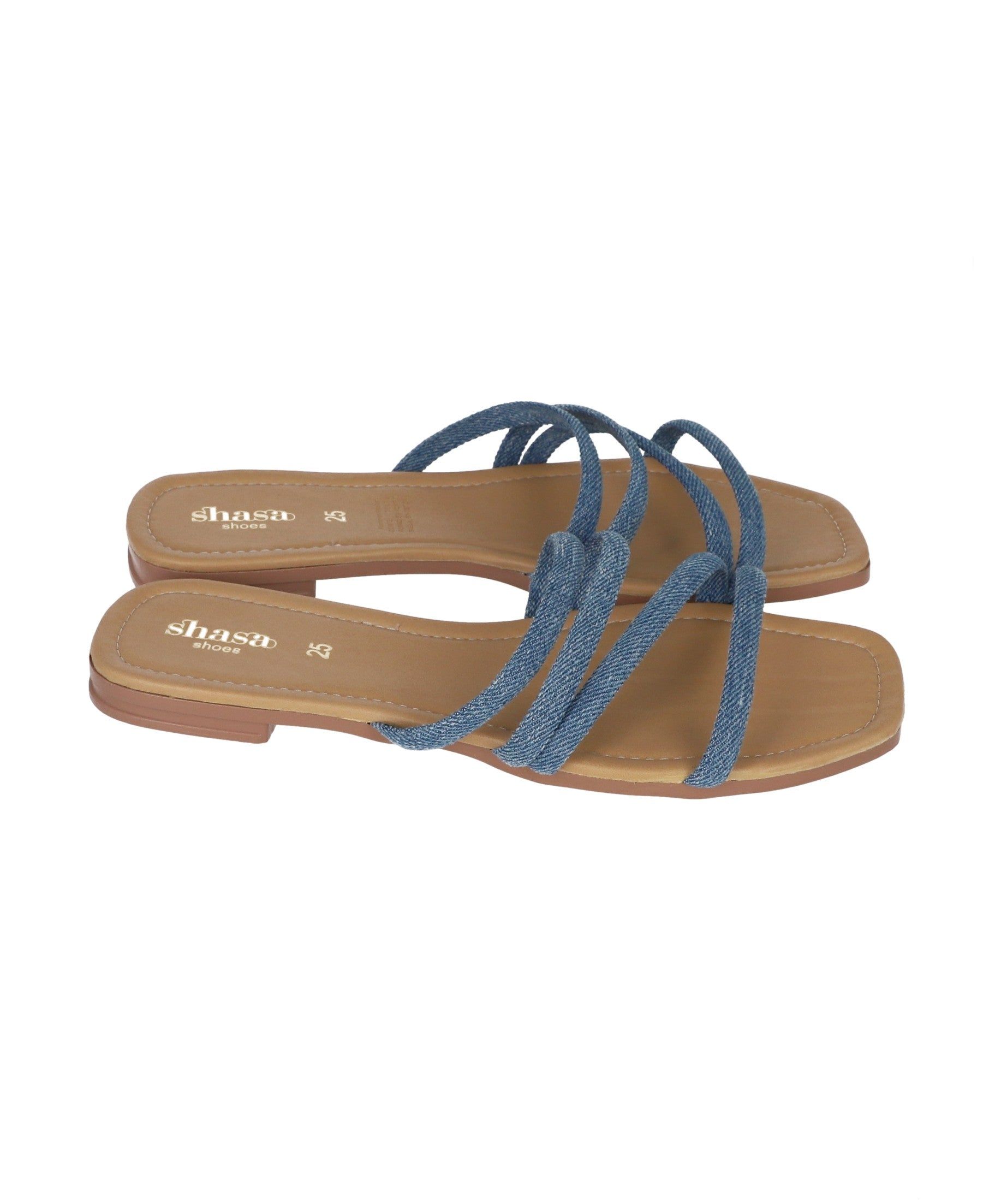 Sandalia pala tiras denim sold by Shasa product image thumbnail 3