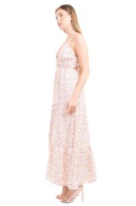 Vestido maxi escote v flores sold by Shasa