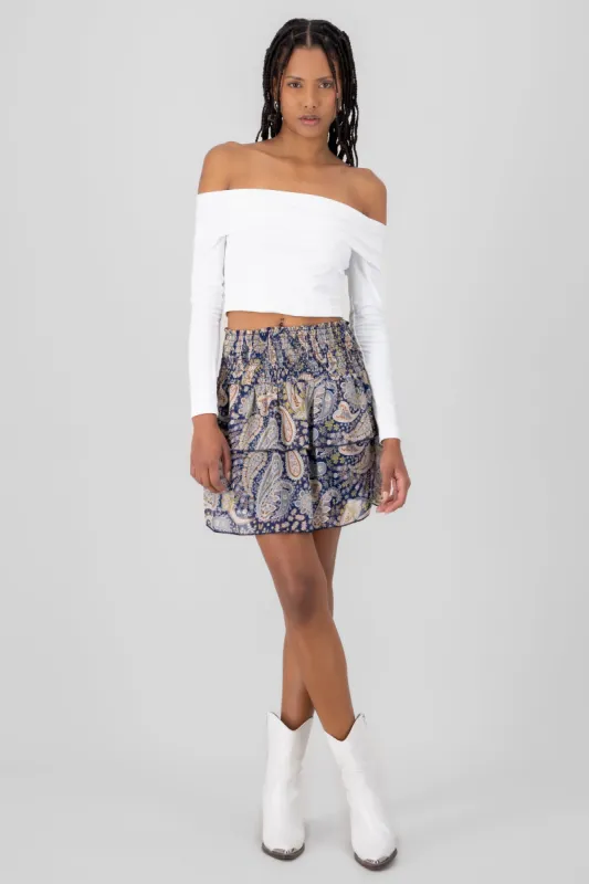 Falda paisley olanes sold by Shasa