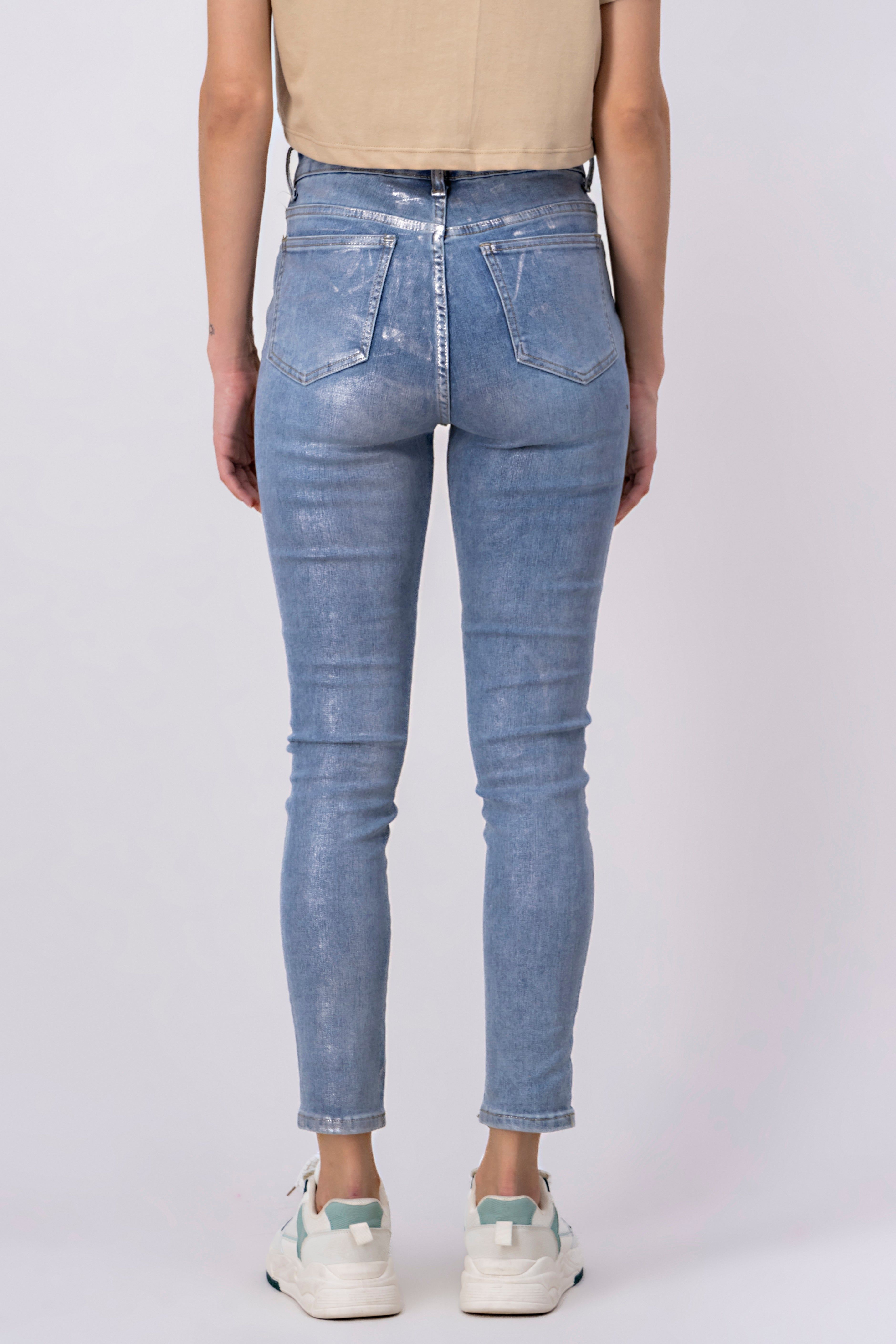 Jeans skinny metalizado sold by Shasa product image thumbnail 4