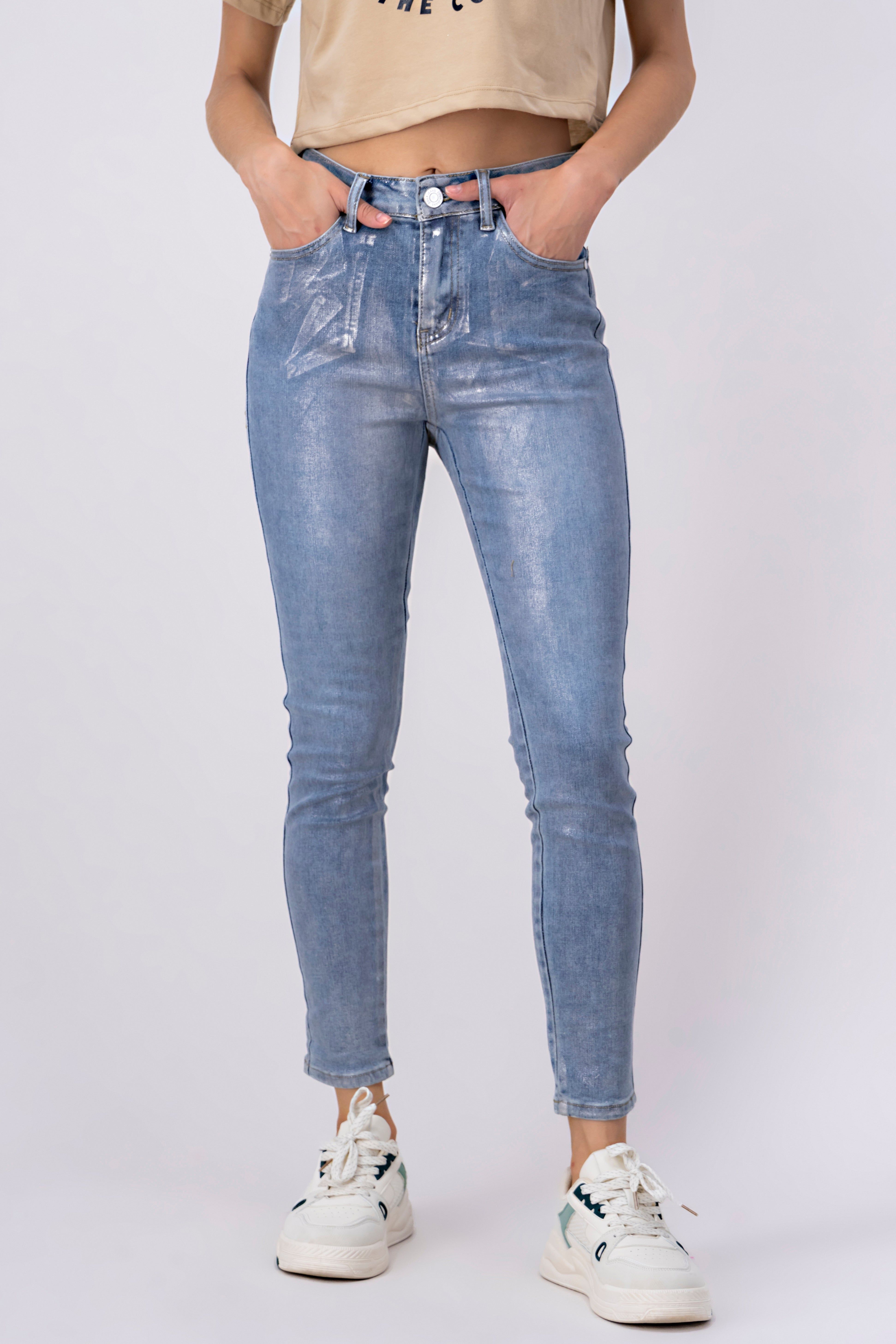 Jeans skinny metalizado sold by Shasa product image thumbnail 2