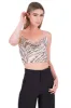 Top escote drapeado lentejuelas sold by Shasa