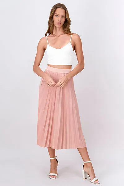 Falda midi plisada sold by Shasa