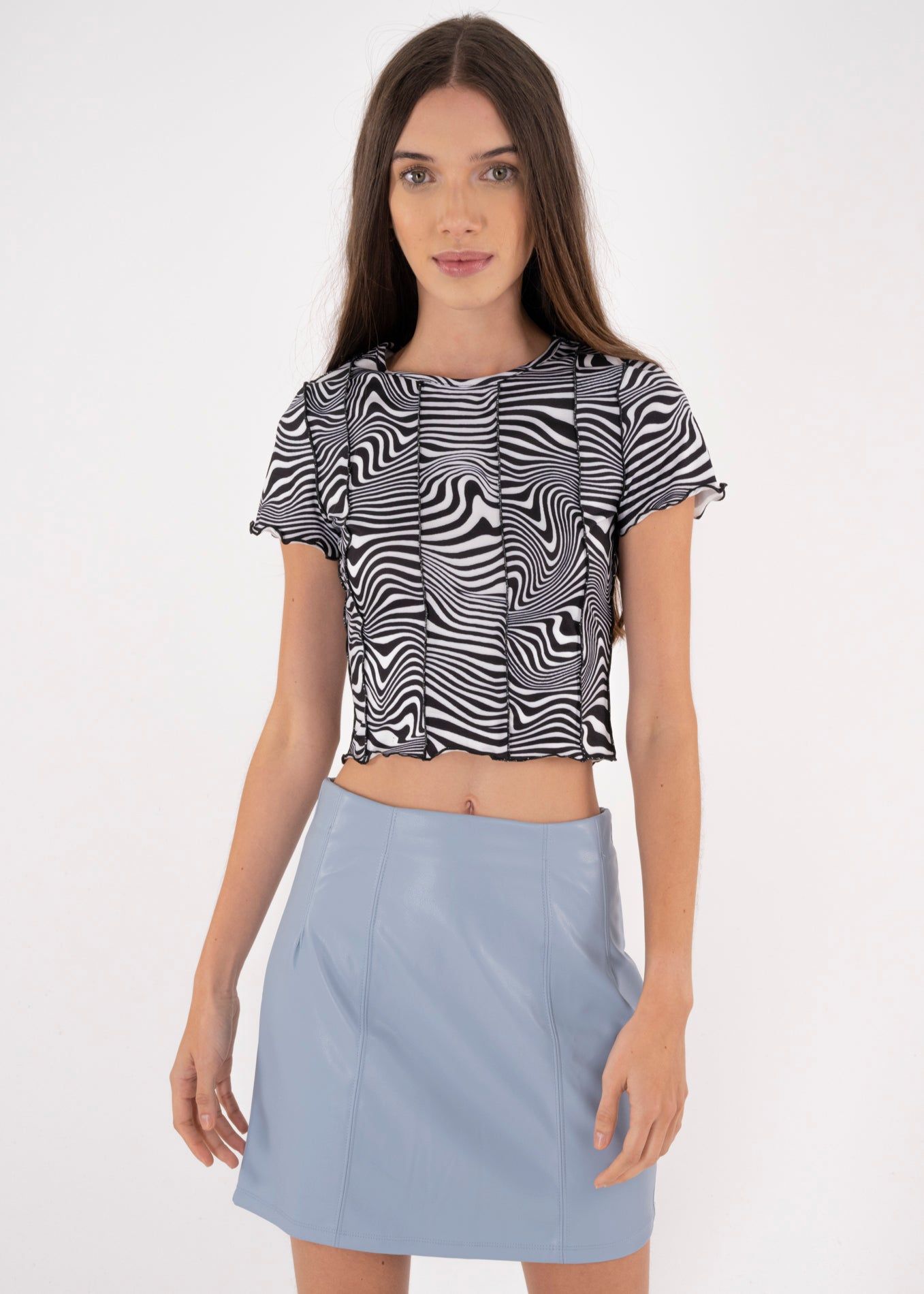 Top stretch manga corta estampado ondas sold by Shasa product image thumbnail 2