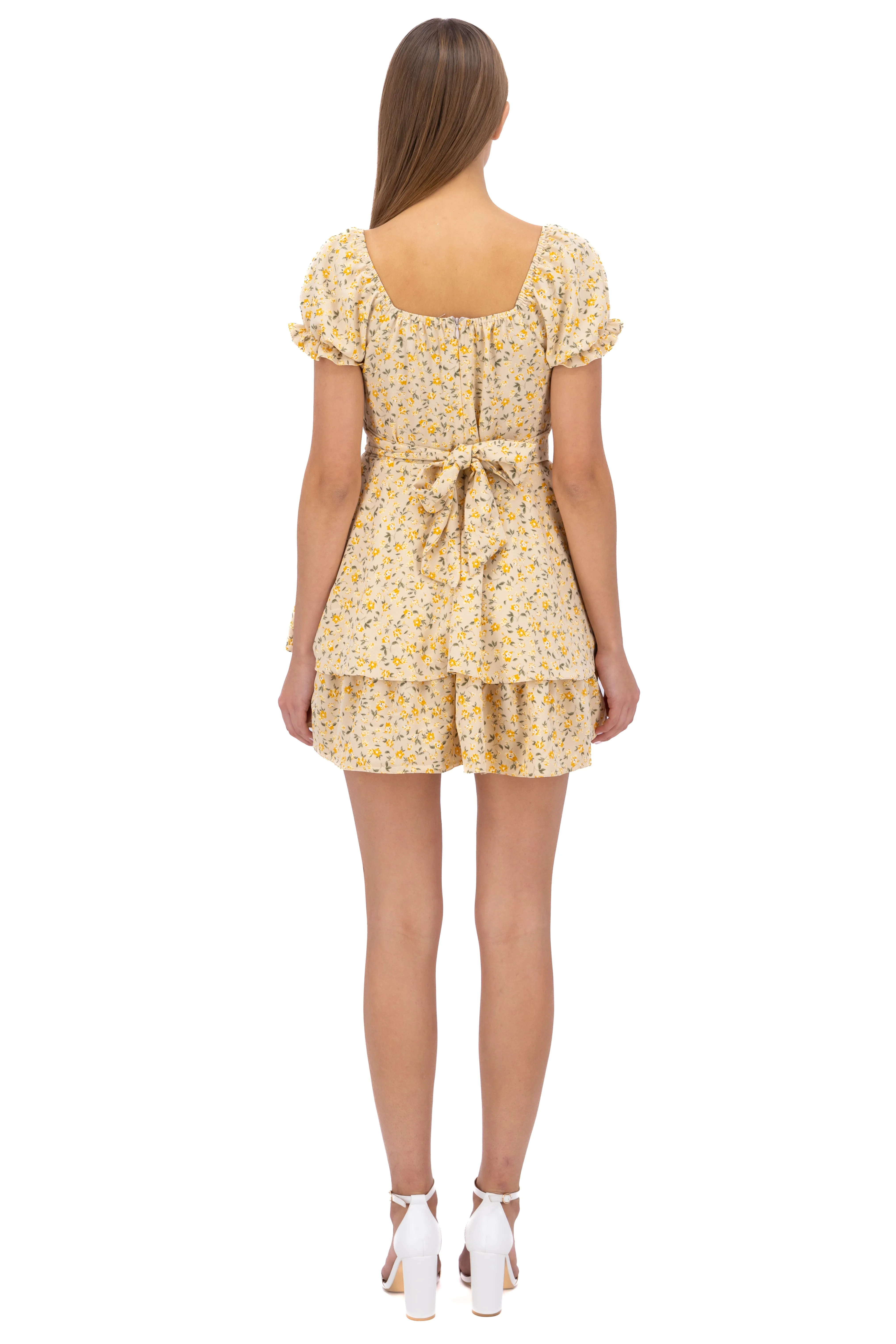 Vestido Mini Flores Manga Olanes sold by Shasa product image thumbnail 4