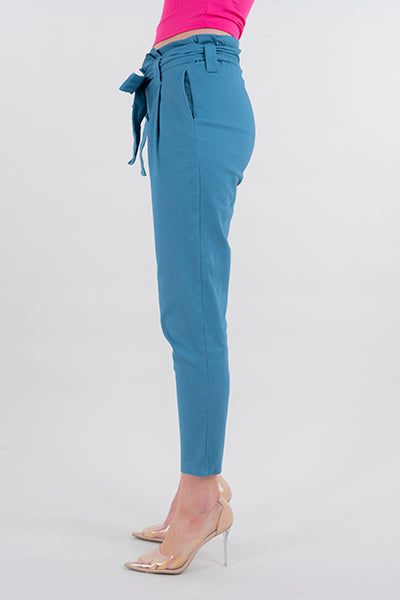 Pantalón paper bag cintura alta cinturón sold by Shasa product image thumbnail 3