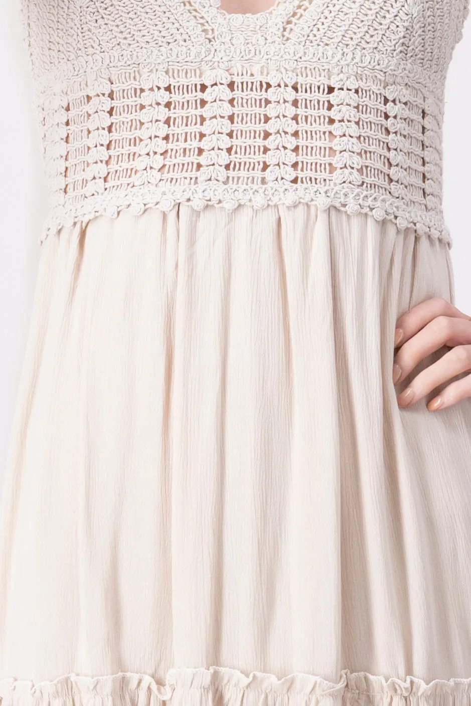 Vestido maxi copas crochet sold by Shasa product image thumbnail 5